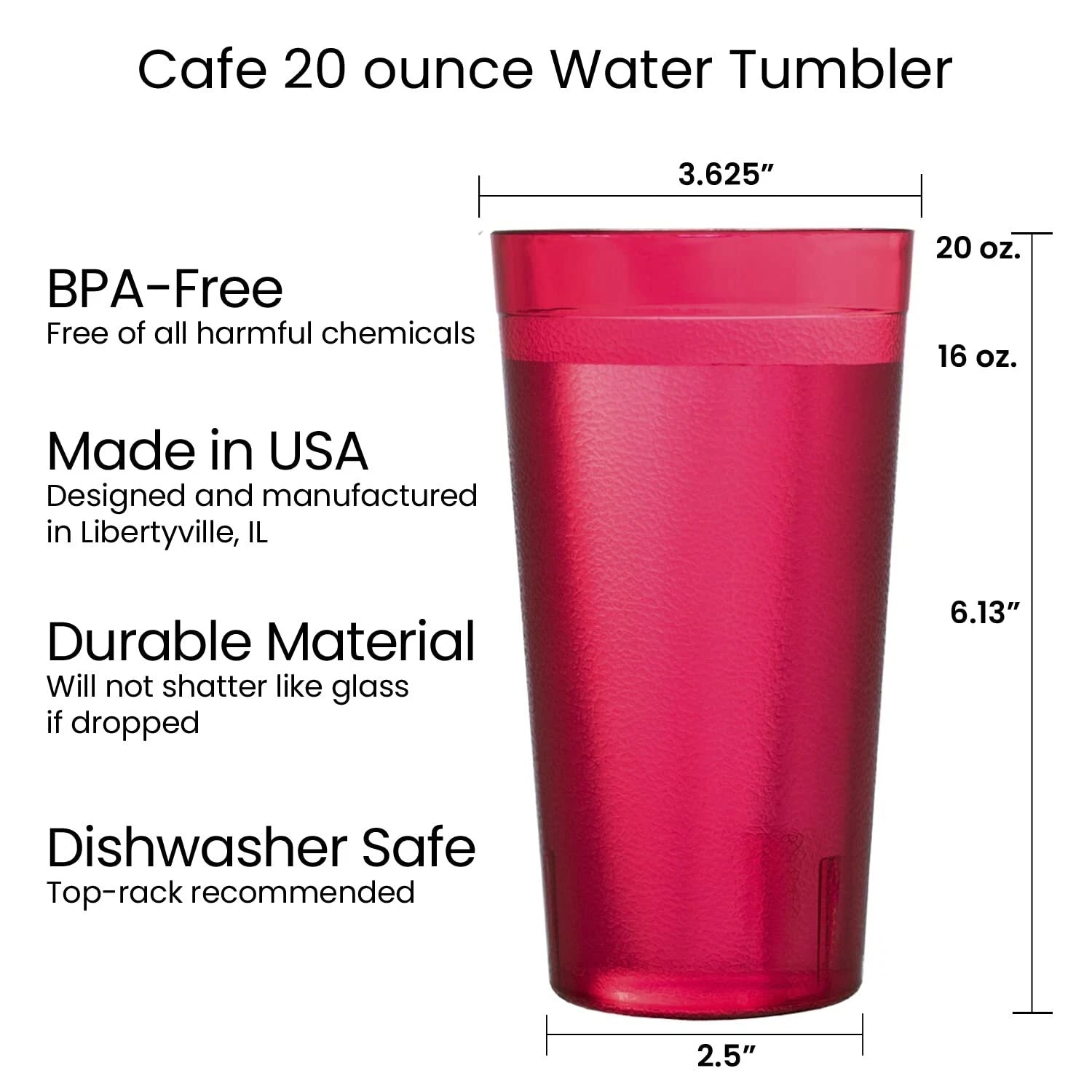 Cafe Plastic Reusable Tumblers set Of 16 20ounce Water Cups Assorted Colors | 674894969943| eBay