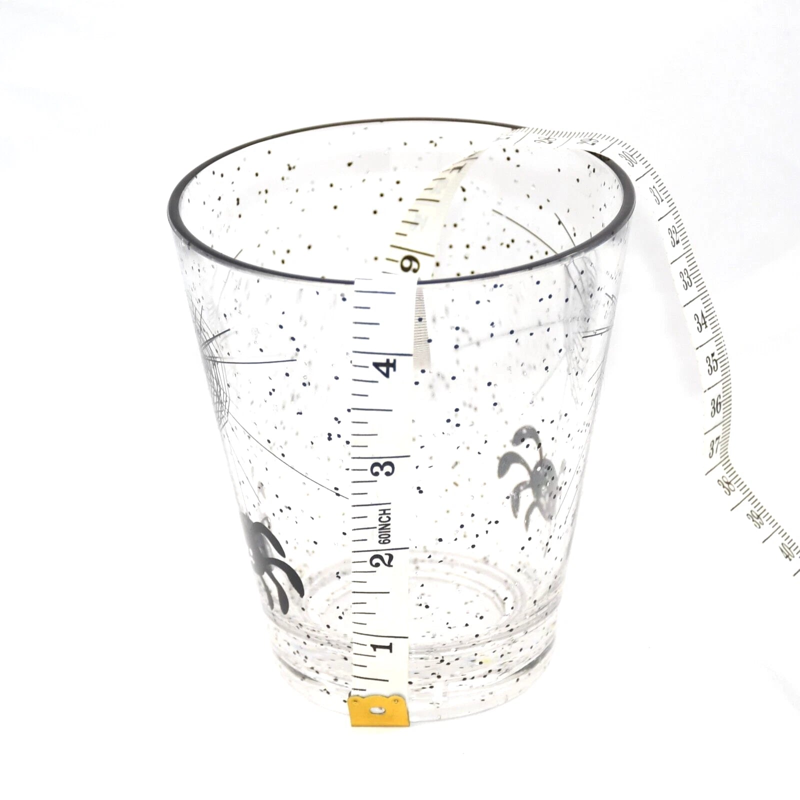 HALLOWEEN Clear Acrylic Tumbler Cup 12oz Set of 6 Spider Web Sparkles Fun Spooky | eBay