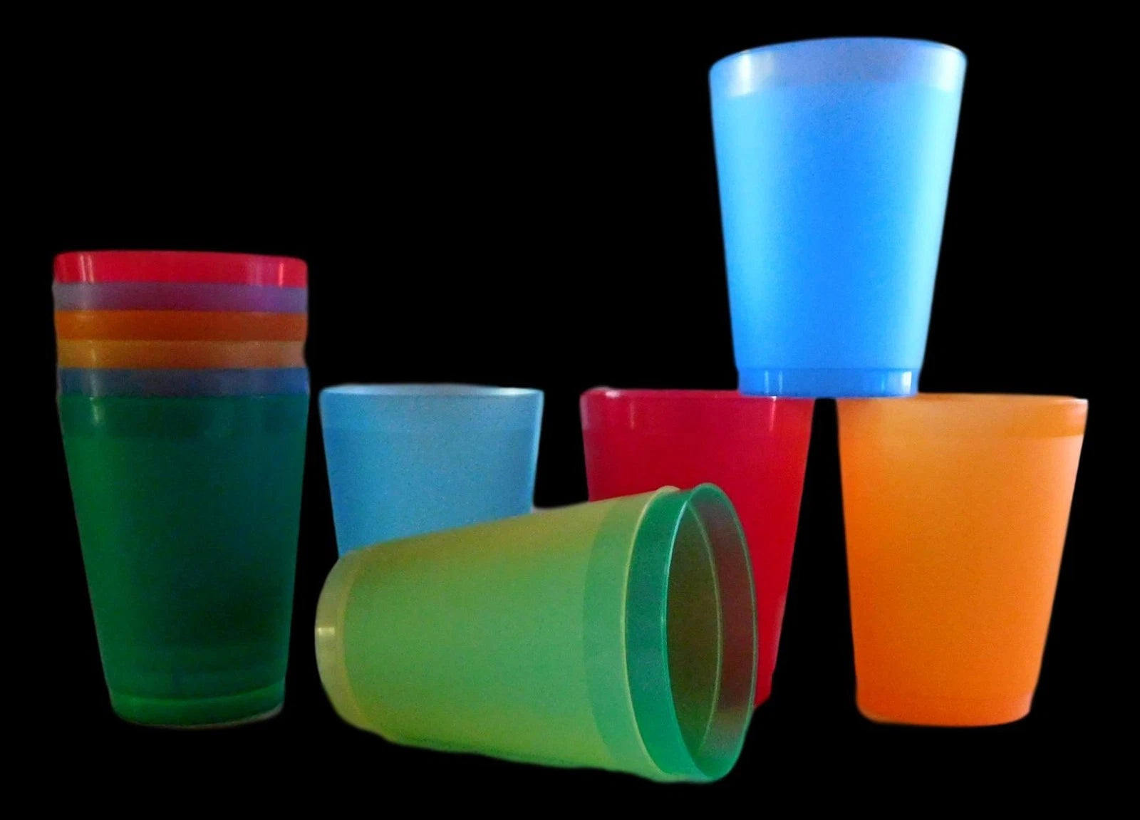 6 16 Ounce Frosted Flexible Glasses - 7 Color Choice - Unbreakable | eBay