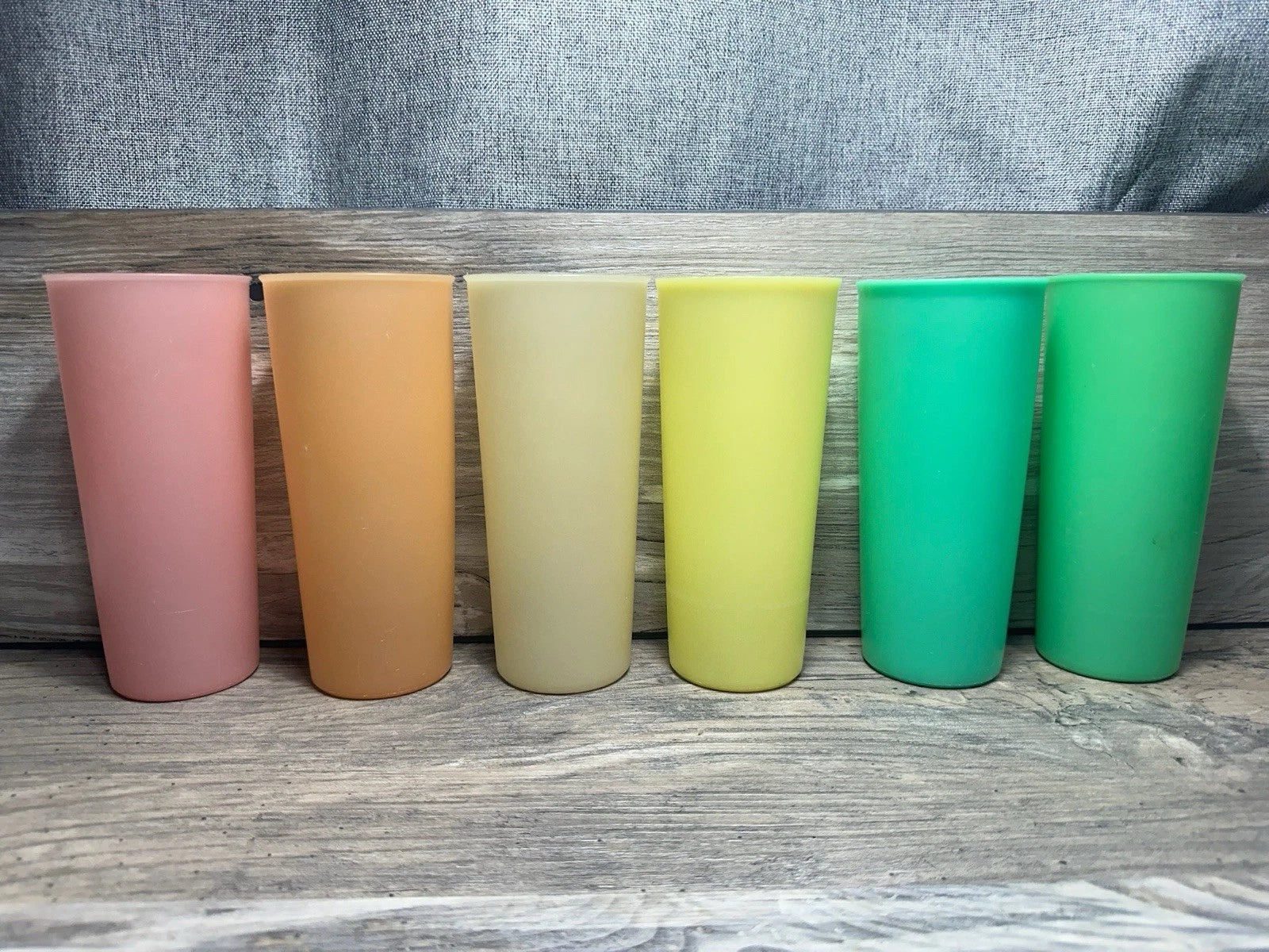 Set of 6 Vintage Pastel TUPPERWARE #107 Tall Tumbler Cups. EUC. | eBay