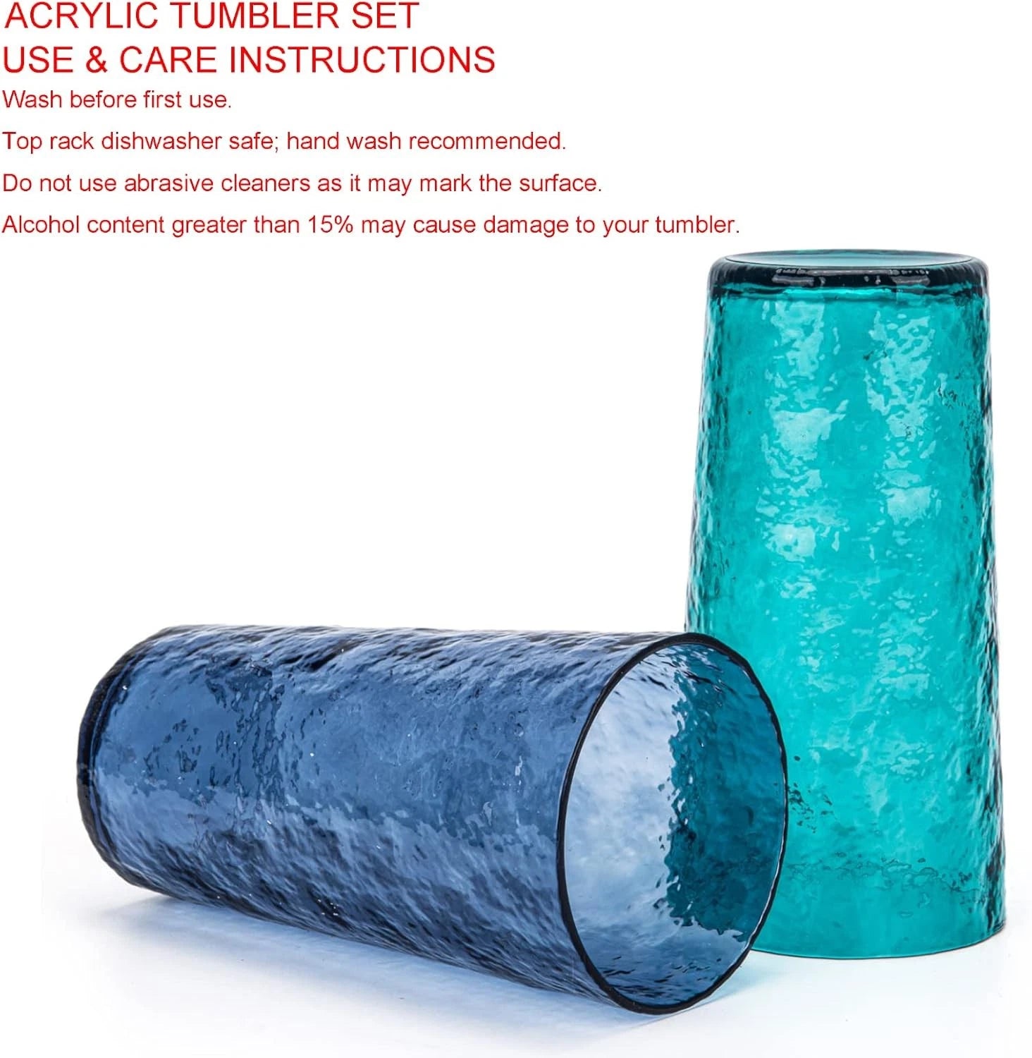 KX-WARE 18-ounce Acrylic Highball Glasses 8 Count (Pack of 1), Multicolor | eBay