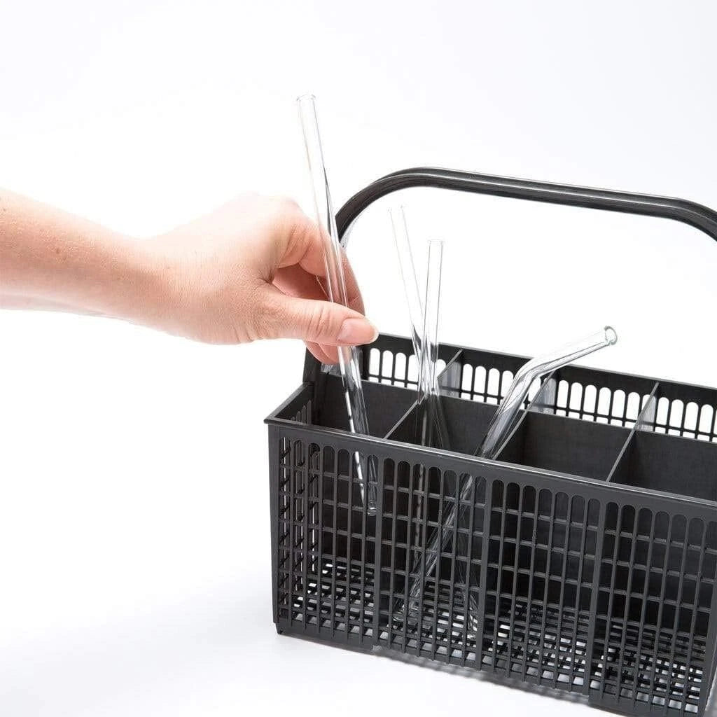 Eco-Friendly 6x 6-Inch Glass Straws with Plastic-Free Cleaning Brush, | eBay