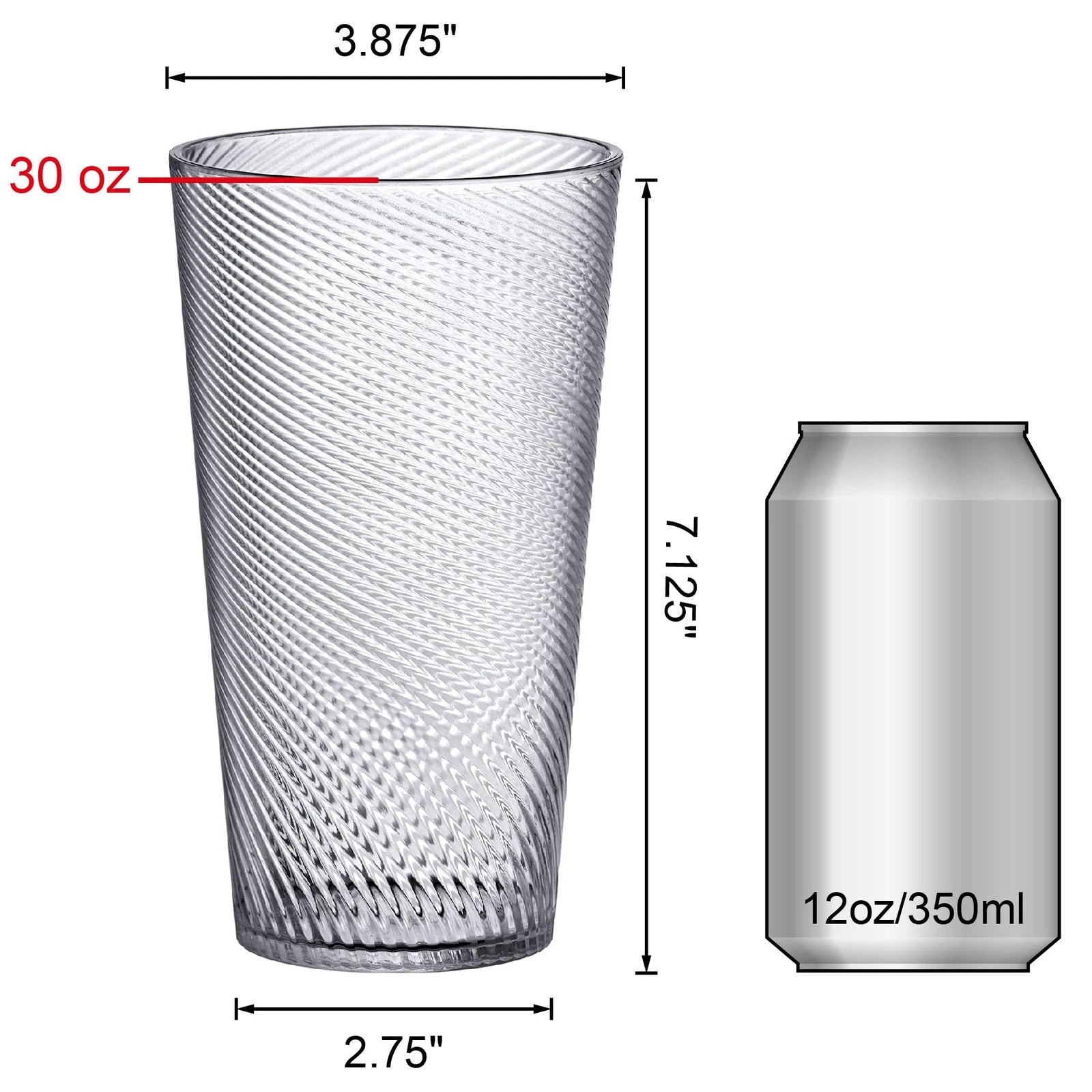 Breeze - 30-Ounce Plastic Tumblers (Set of 6), All-Clear Reusable Cups, Stack... | eBay