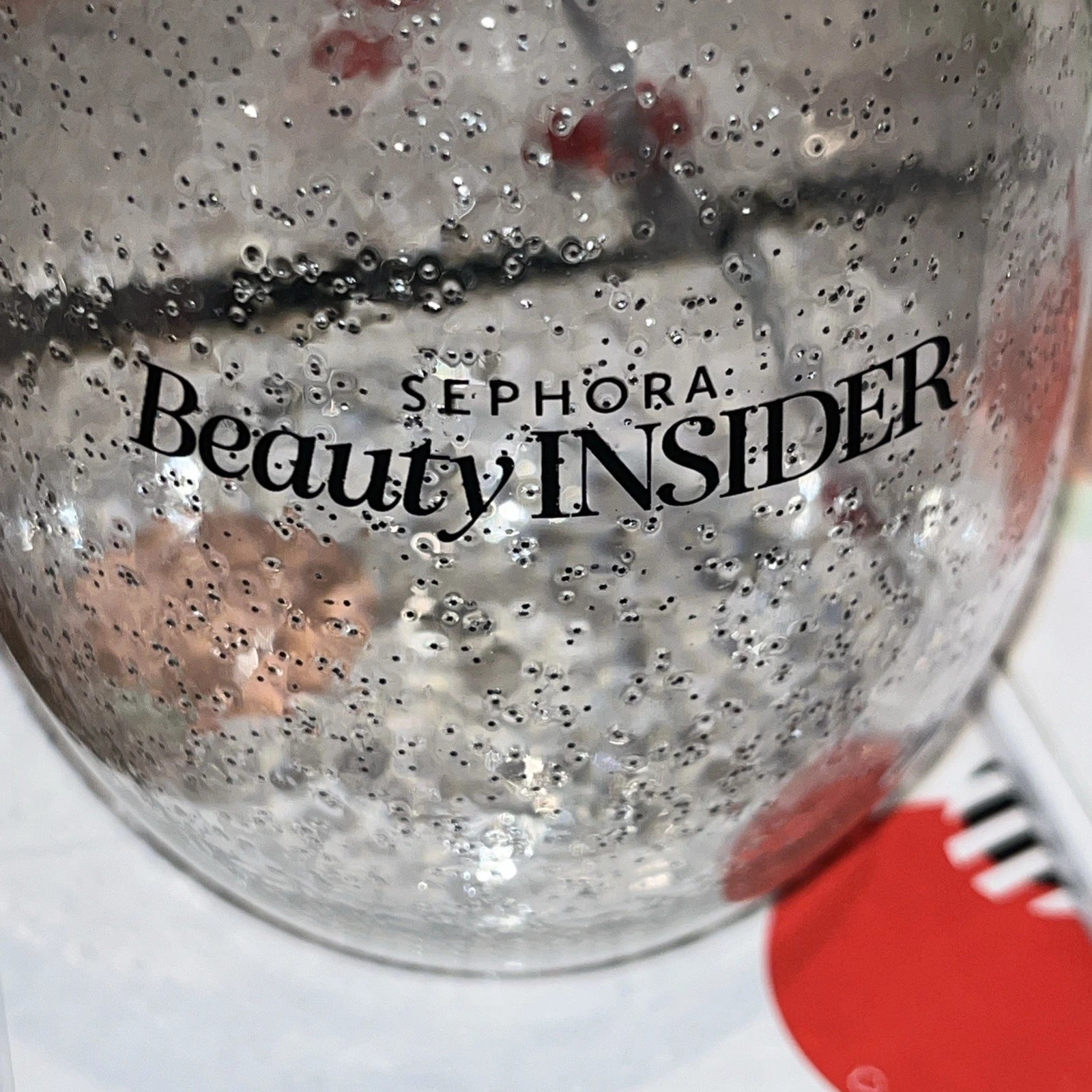 Glitter Wine Glass & Reusable Ice Cube Set Of 6 New (Sephora Beauty Insider) | eBay