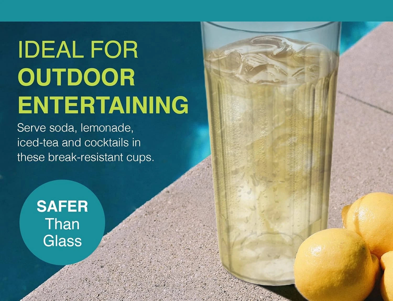 Arrow Home Products 6 oz Clear Plastic Tumblers, 6 Count (Pack of 1), | eBay