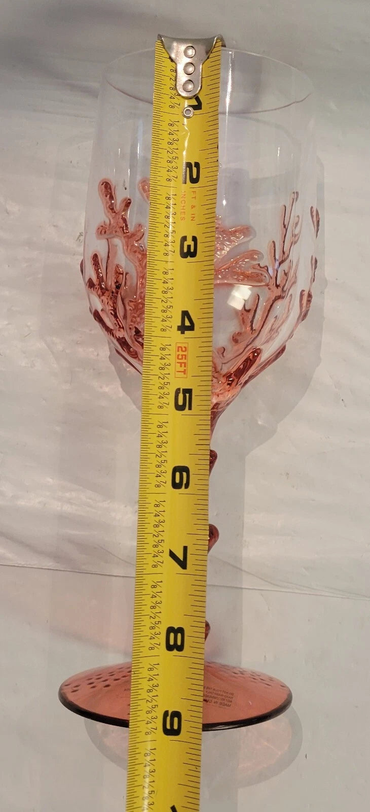 6 ct Coastal Nautical Beach Coral Acrylic Drinking Wine Glasses Indoor/Outdoor | eBay