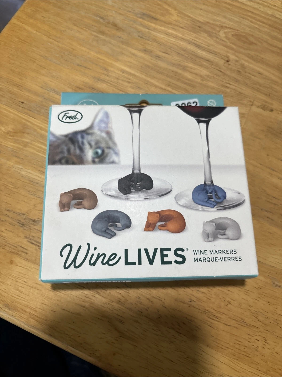Fred WINE LIVES Kitty Drink Markers, Set of 6 | eBay