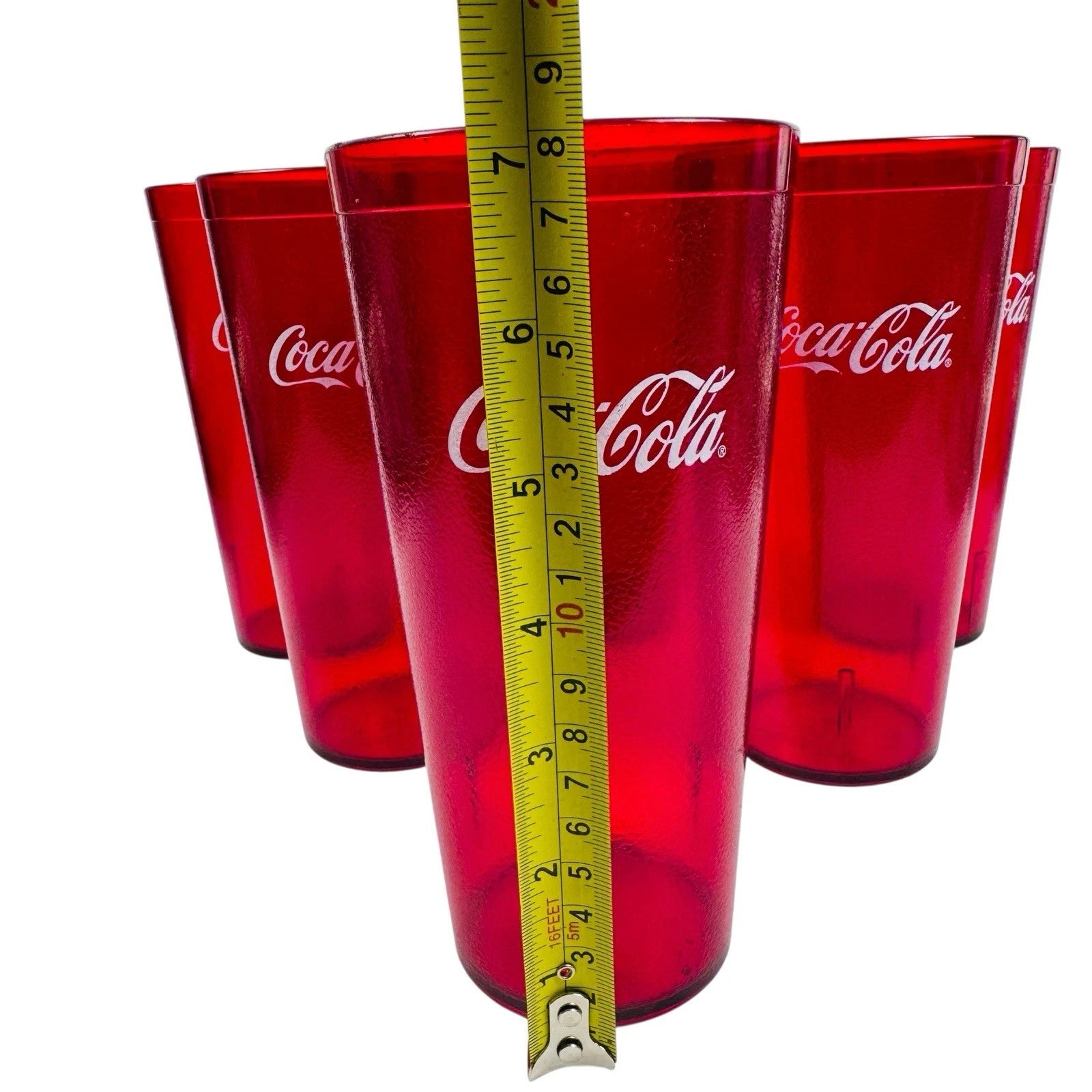Coke Coca Cola Restaurant Red Plastic Tumblers Cups 20 oz Carlisle Lot of 6 New | eBay