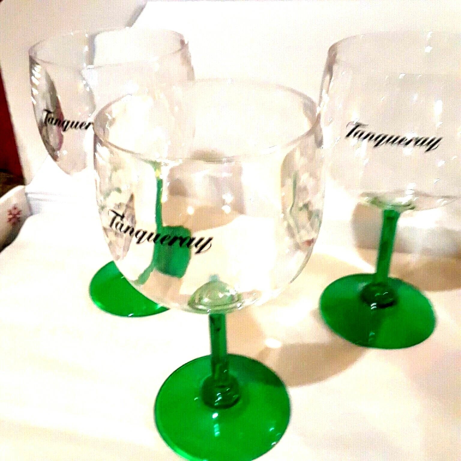 COPA GOBLET TANGUERAY HARD ACRYLIC Gin Cocktail Wine Set of 6 New Green | eBay