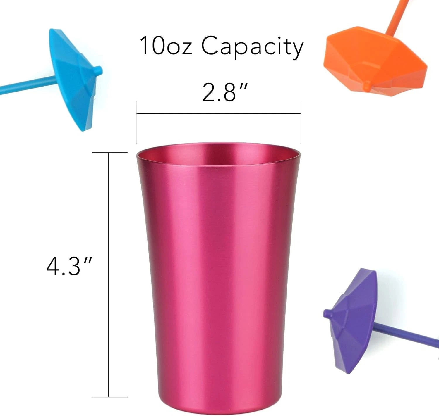 Aluminum Water Tumblers Set of 6 Different Color for Children Adults Travelling | eBay