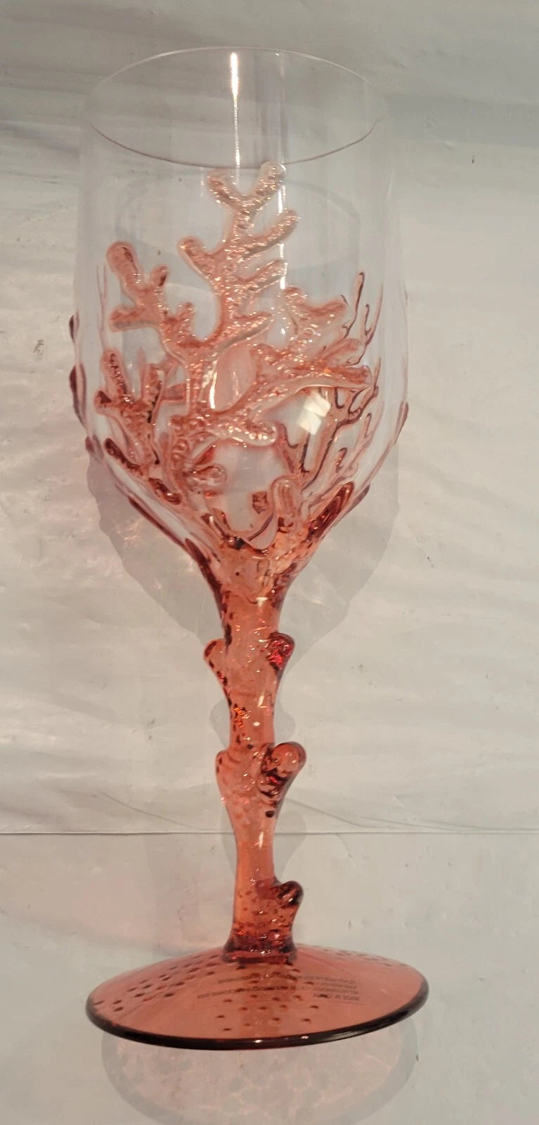 6 ct Coastal Nautical Beach Coral Acrylic Drinking Wine Glasses Indoor/Outdoor | eBay