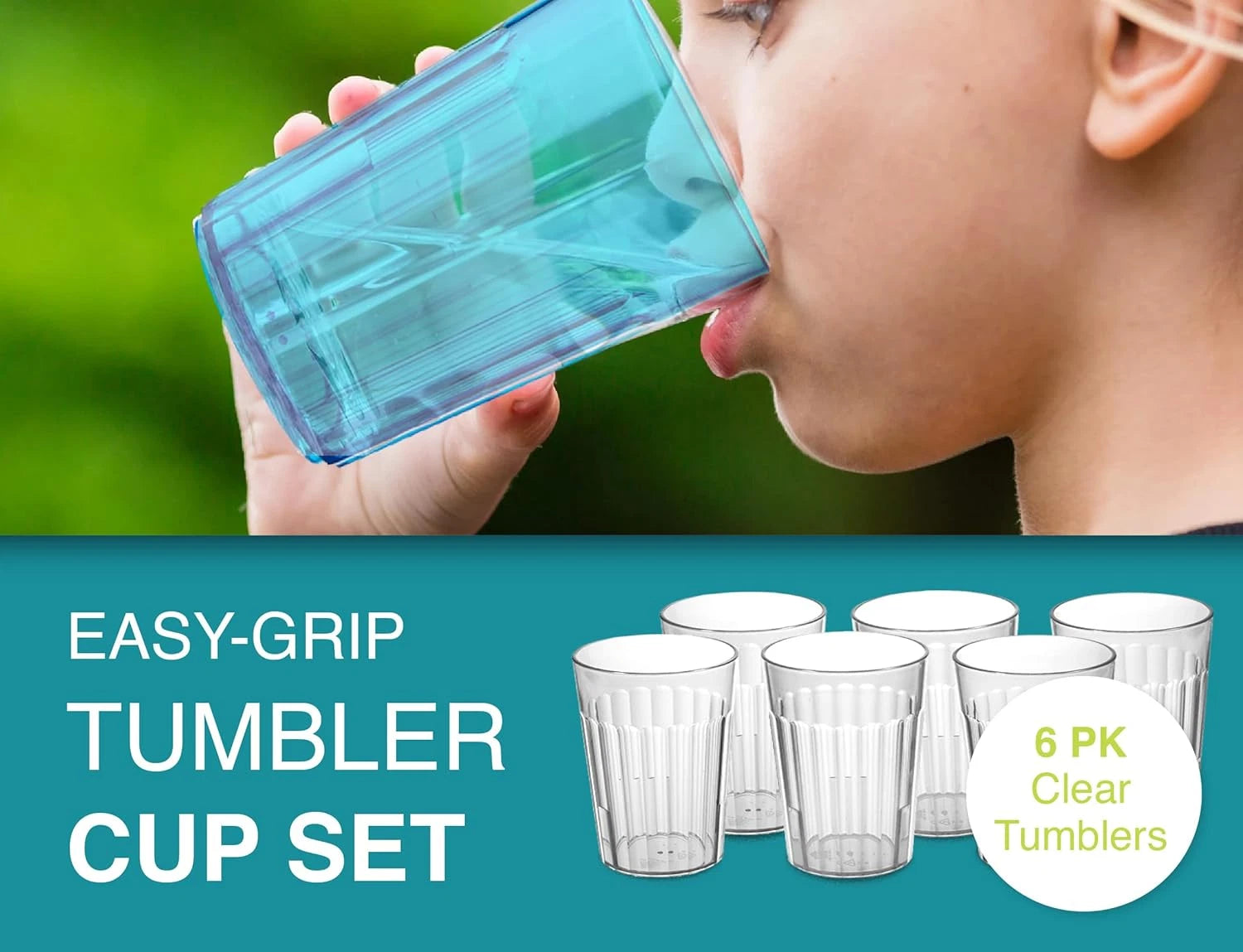 6 Oz Clear Plastic Tumblers, Set of 6 - Made in the USA, BPA Free Plastic - Brea | eBay