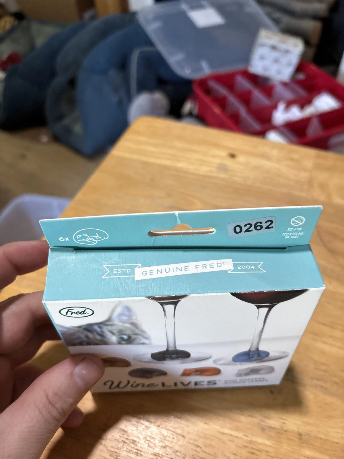 Fred WINE LIVES Kitty Drink Markers, Set of 6 | eBay