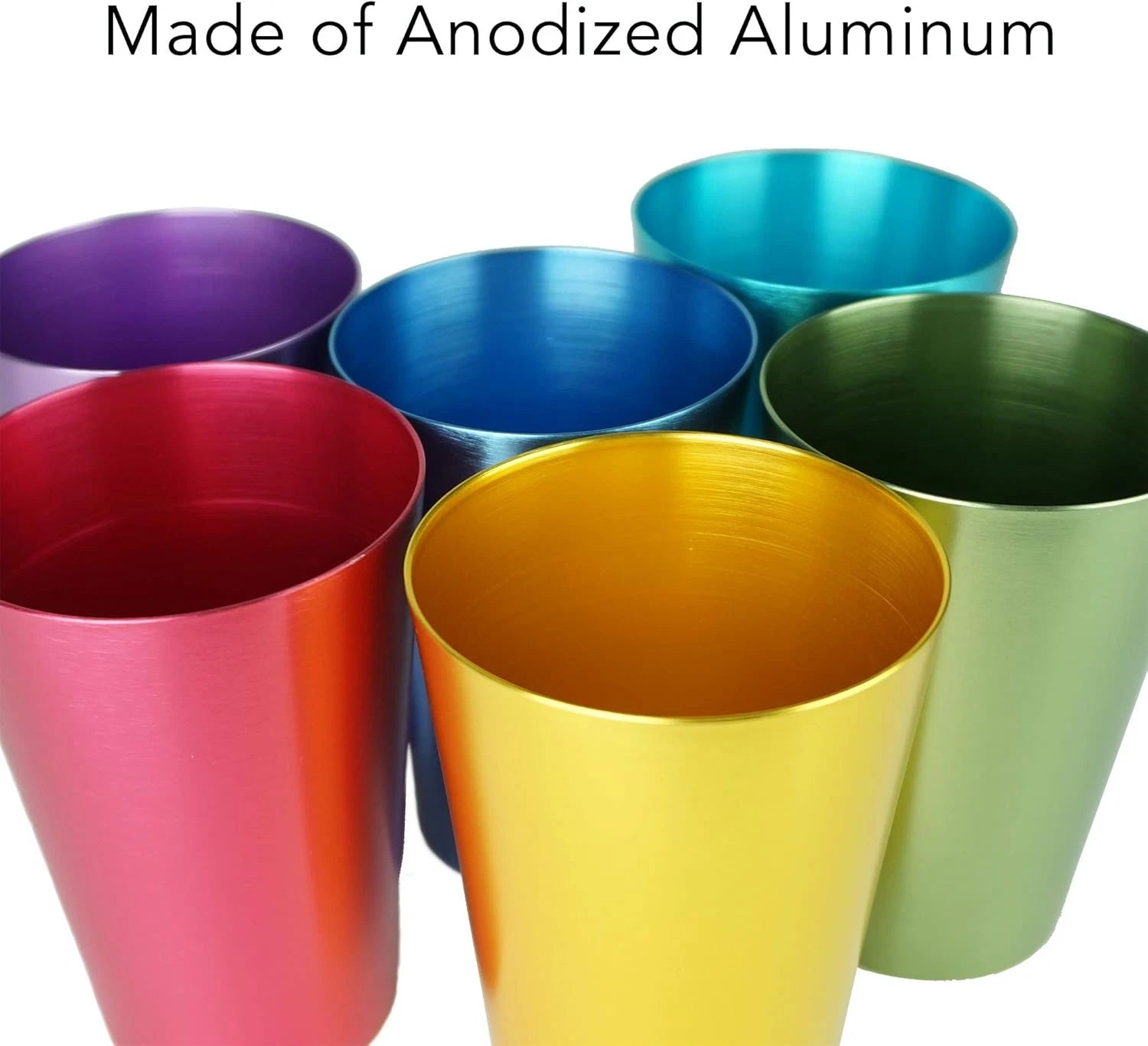 Aluminum Water Tumblers Set of 6 Different Color for Children Adults Travelling | eBay