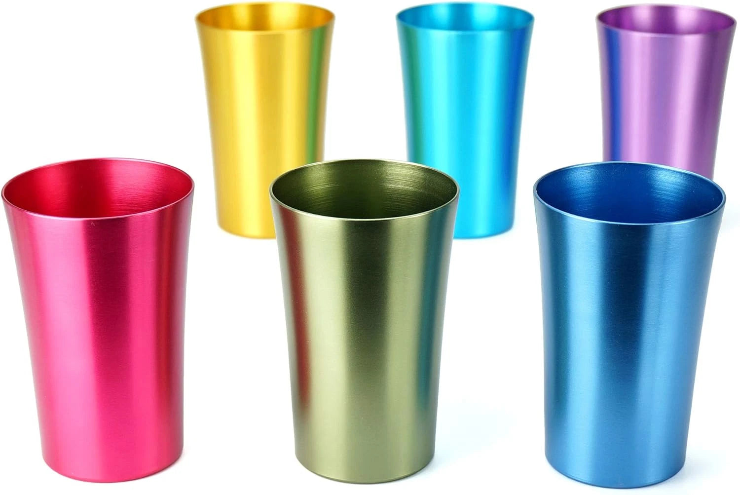 Aluminum Water Tumblers Set of 6 Different Color for Children Adults Travelling | eBay