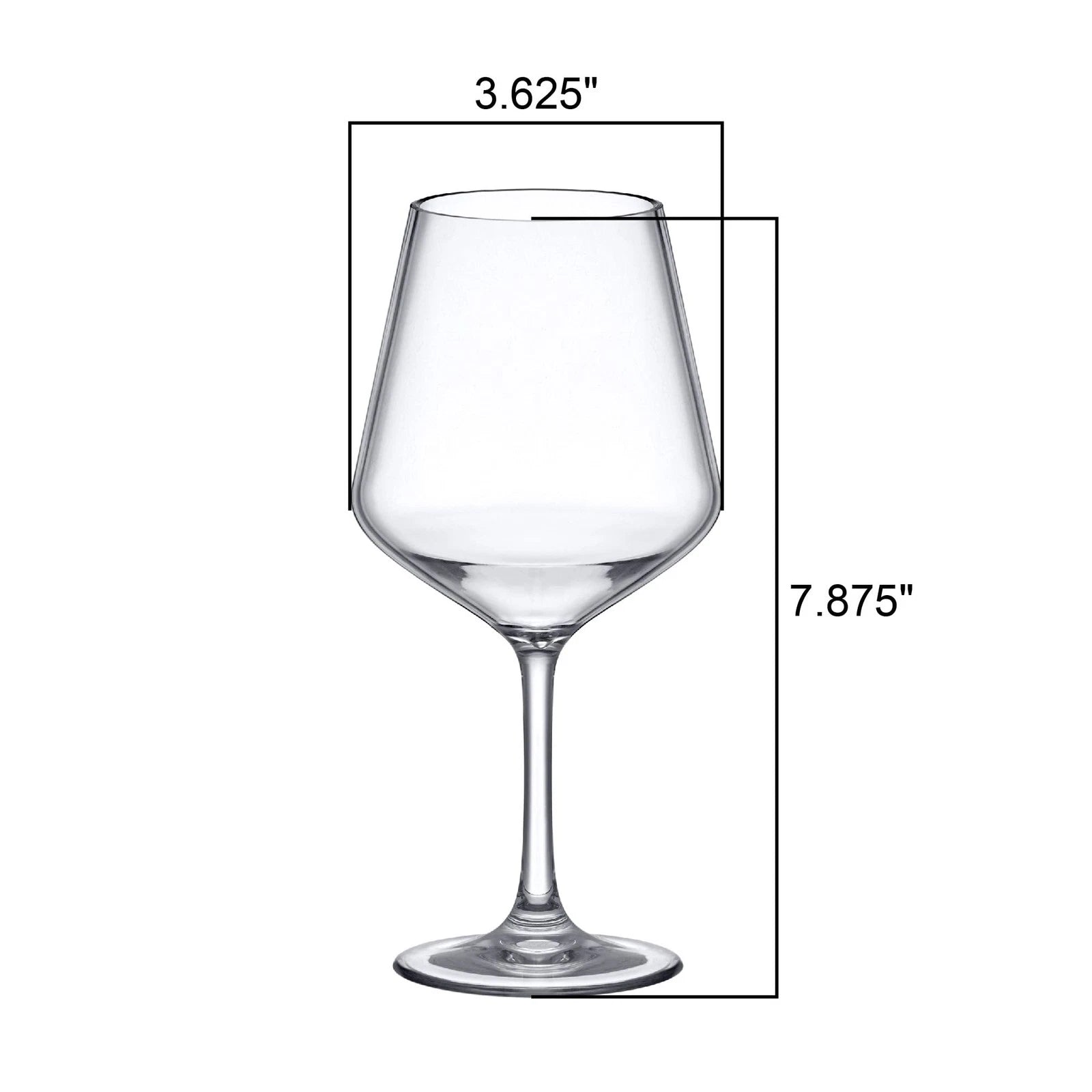 Abby Sasha Unbreakable Tritan Wine Glasses 14oz, BPA-Free, Reusable, Set of 6 | eBay