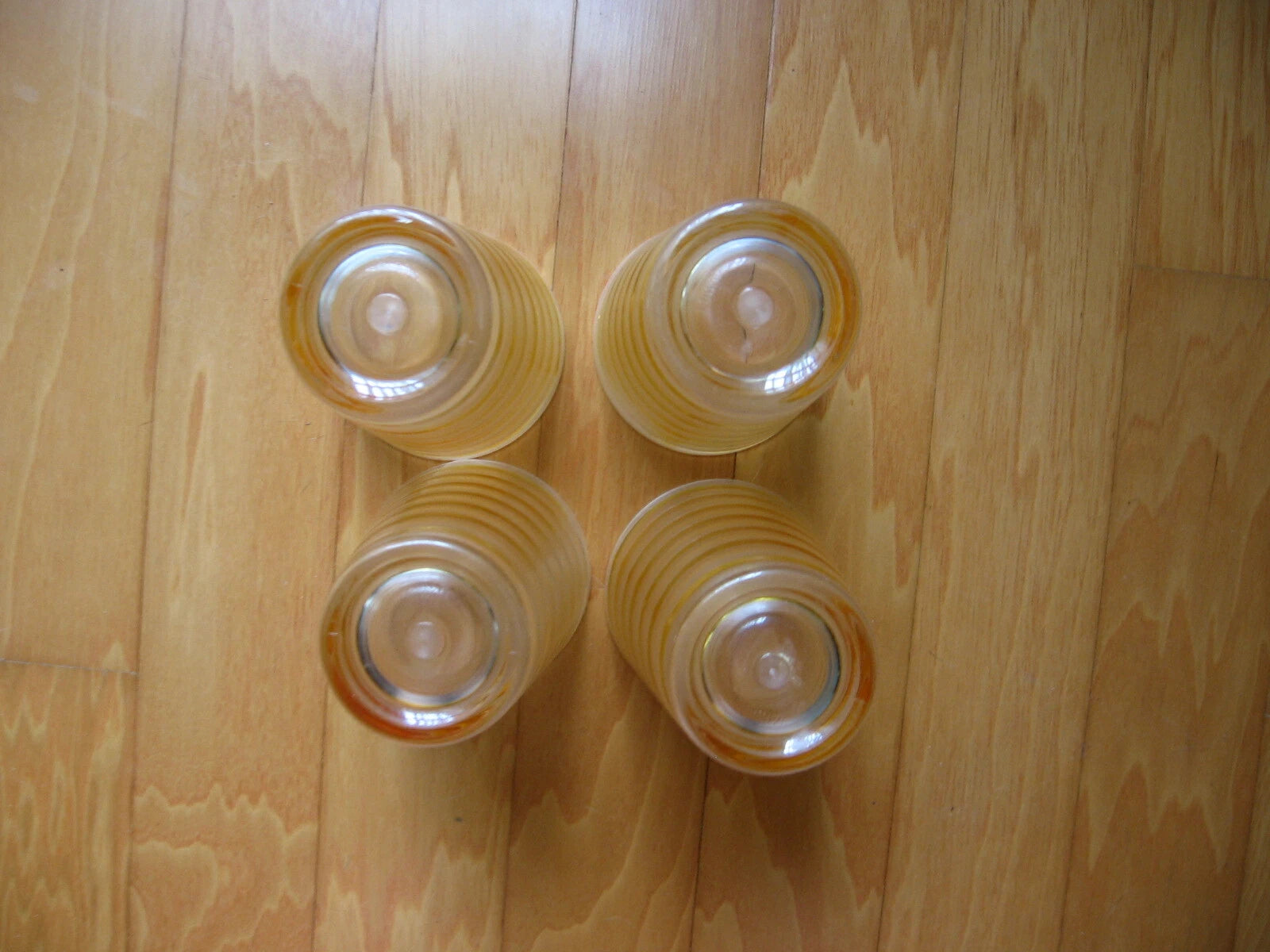 Acrylic Tumbler Drinking Glass Lot of 4 Frosted w/ Horizontal Lines 16 oz Taiwan | eBay