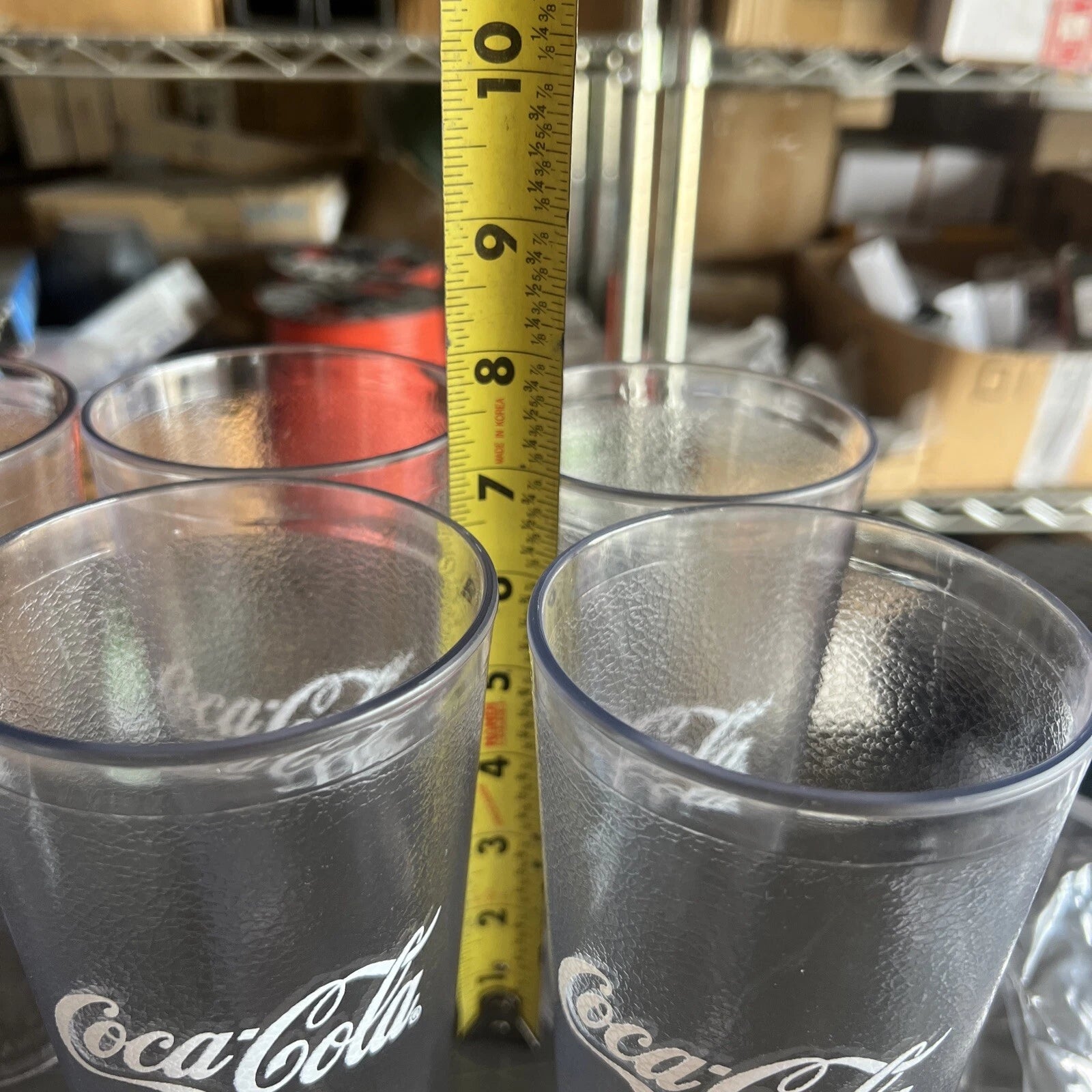 6-Coca Cola Clear Durable Plastic Restaurant Textured Tumblers Soda Cups 24 Oz | eBay