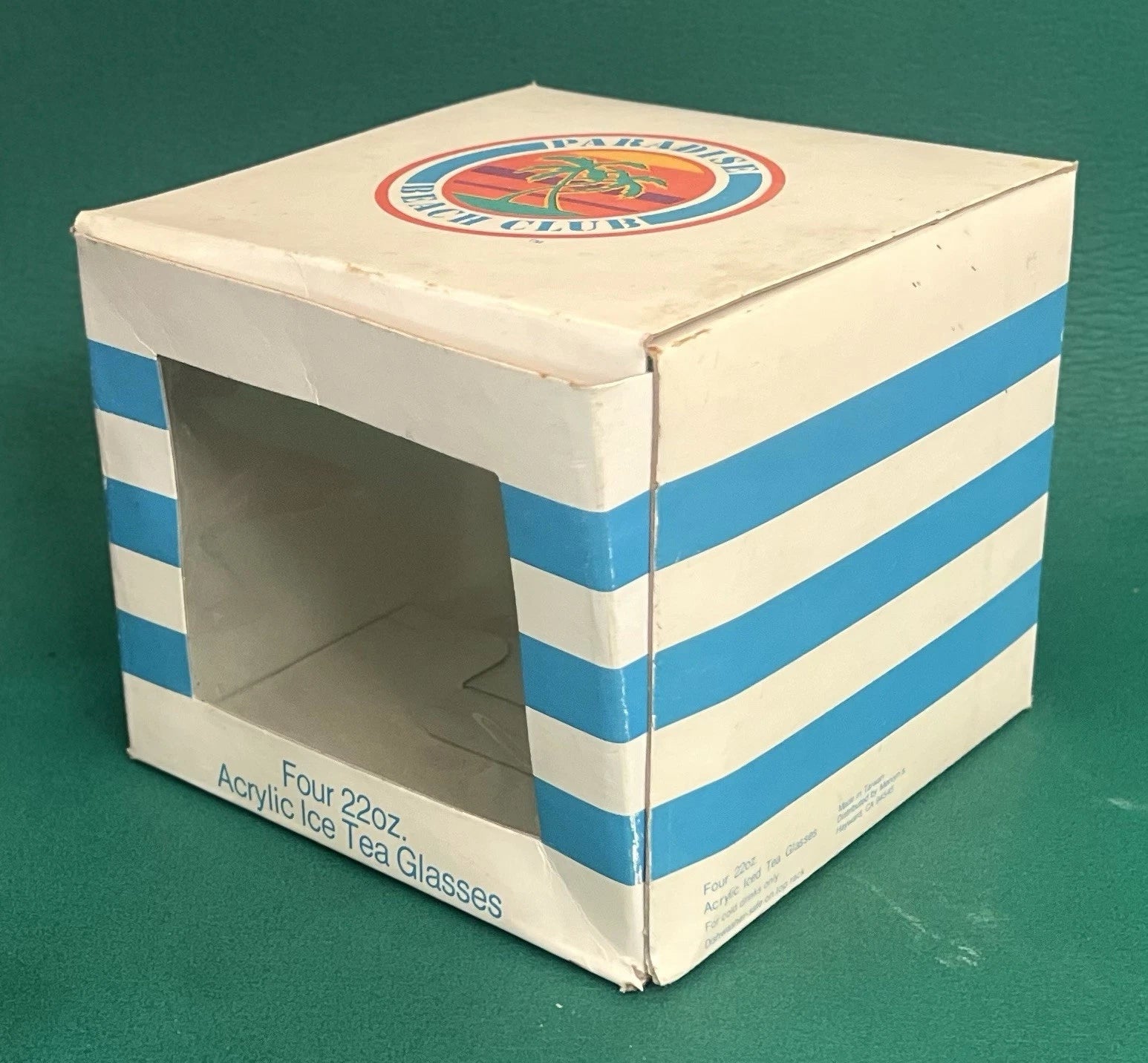 1990s Paradise Beach Club Acrylic Ice Tea Glasses Toucan Design 22oz, Lot of 4 | eBay