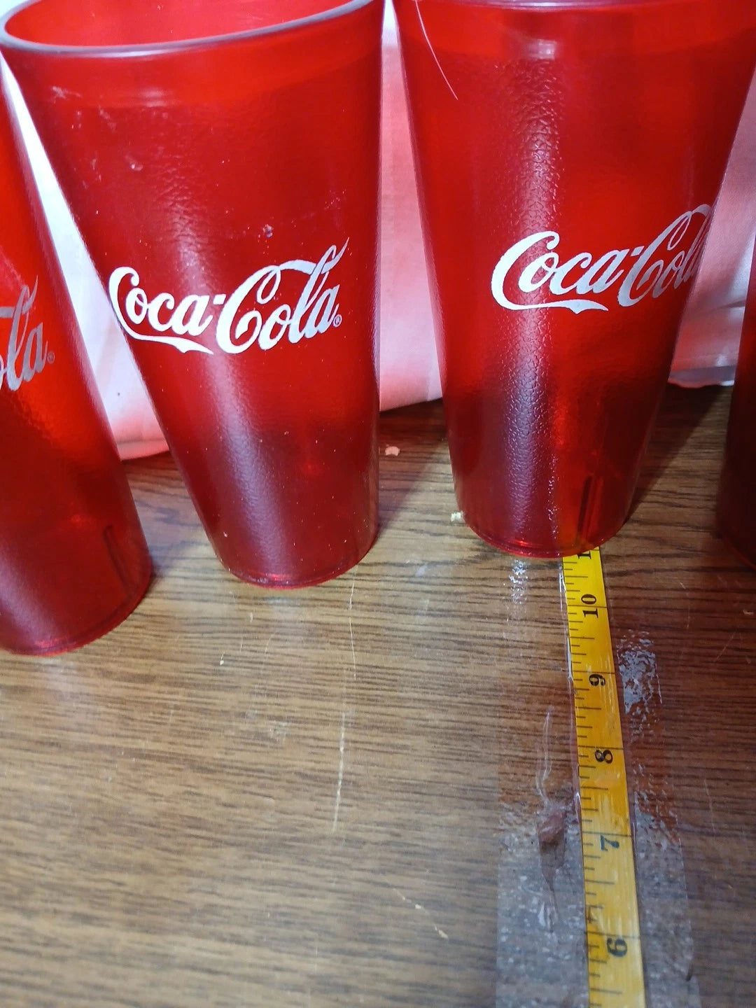 COKE Coca Cola Restaurant Red Plastic Tumblers Set Of 6 Cups New Unused | eBay