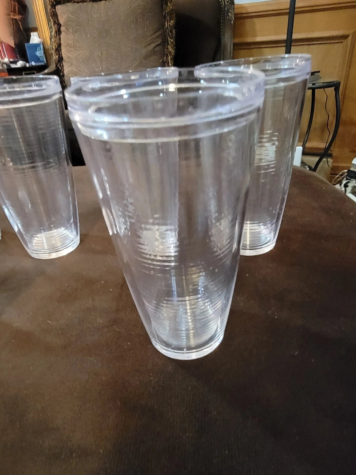 6 Double Wall Insulated Tumblers 16 Oz 7 1/4" Tall Plastic Glasses | eBay