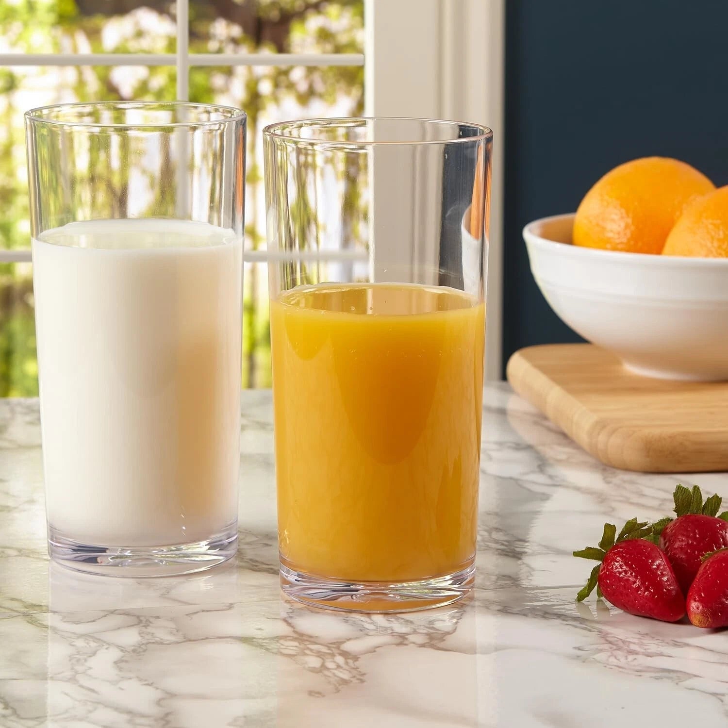 Elegant Set of 6 Clear 24oz Plastic Iced Tea Tumblers | Reusable and BPA-Free | eBay