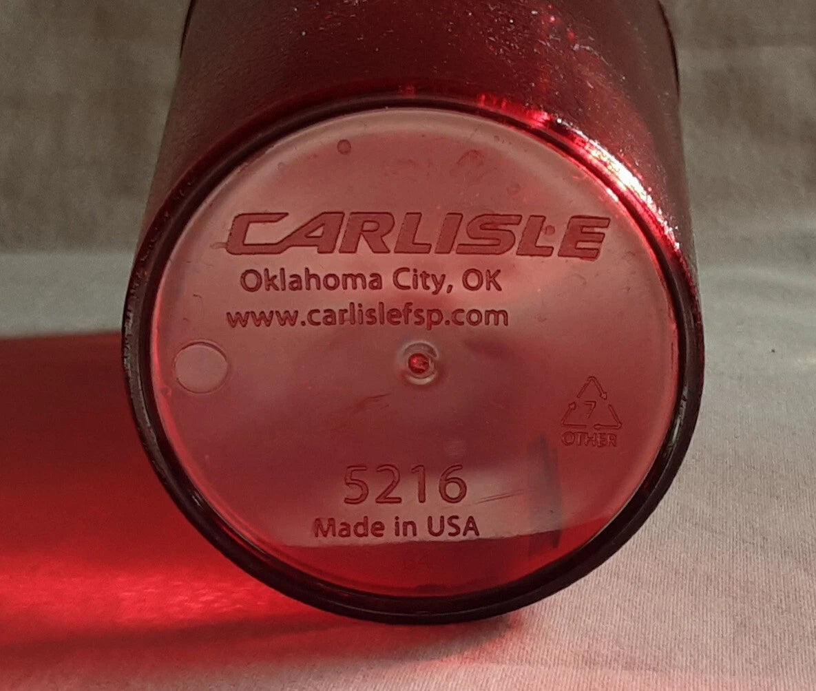 6-Set Carlisle Restaurant 16 oz Tumbler Cups Break-Resistant Drinking Red | eBay