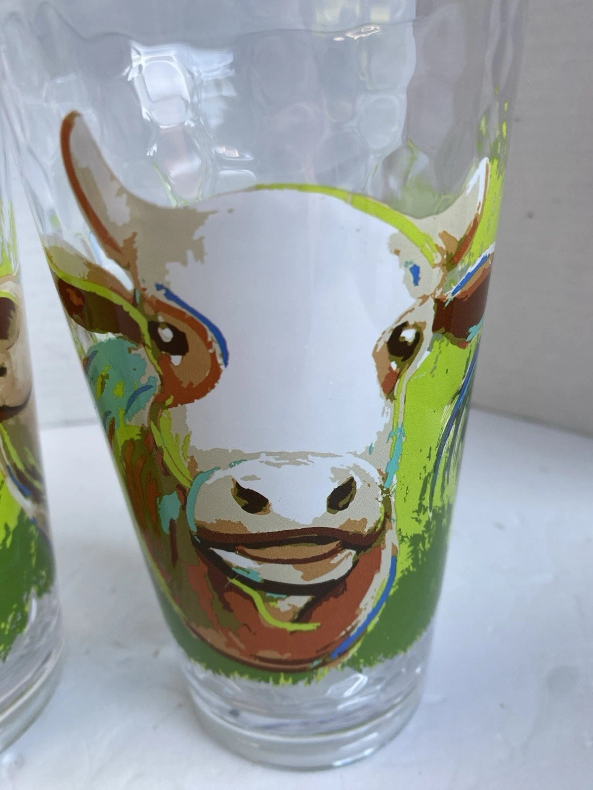 4 Farm Animal Plastic Glasses 6 1/2 Inches Tall | eBay