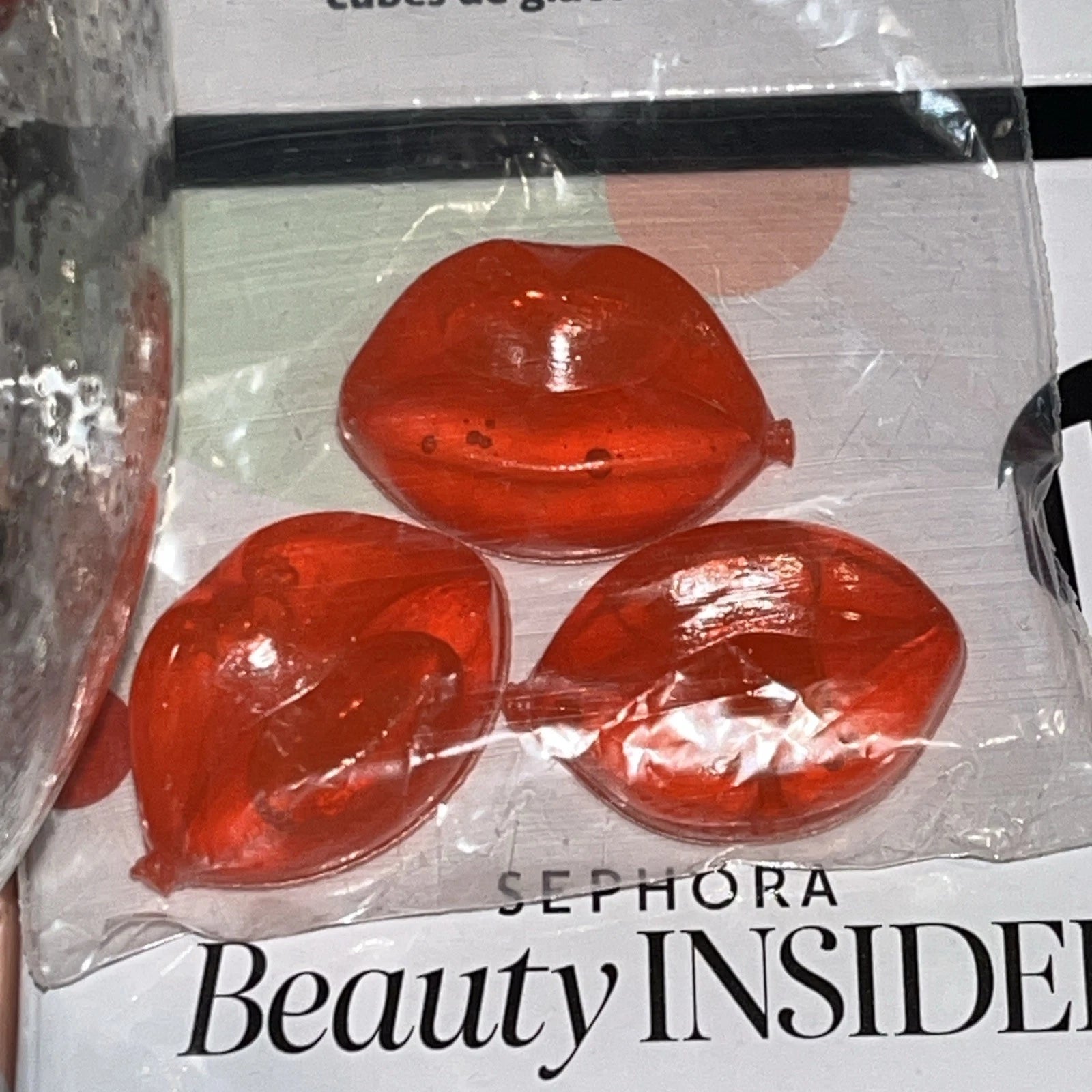 Glitter Wine Glass & Reusable Ice Cube Set Of 6 New (Sephora Beauty Insider) | eBay