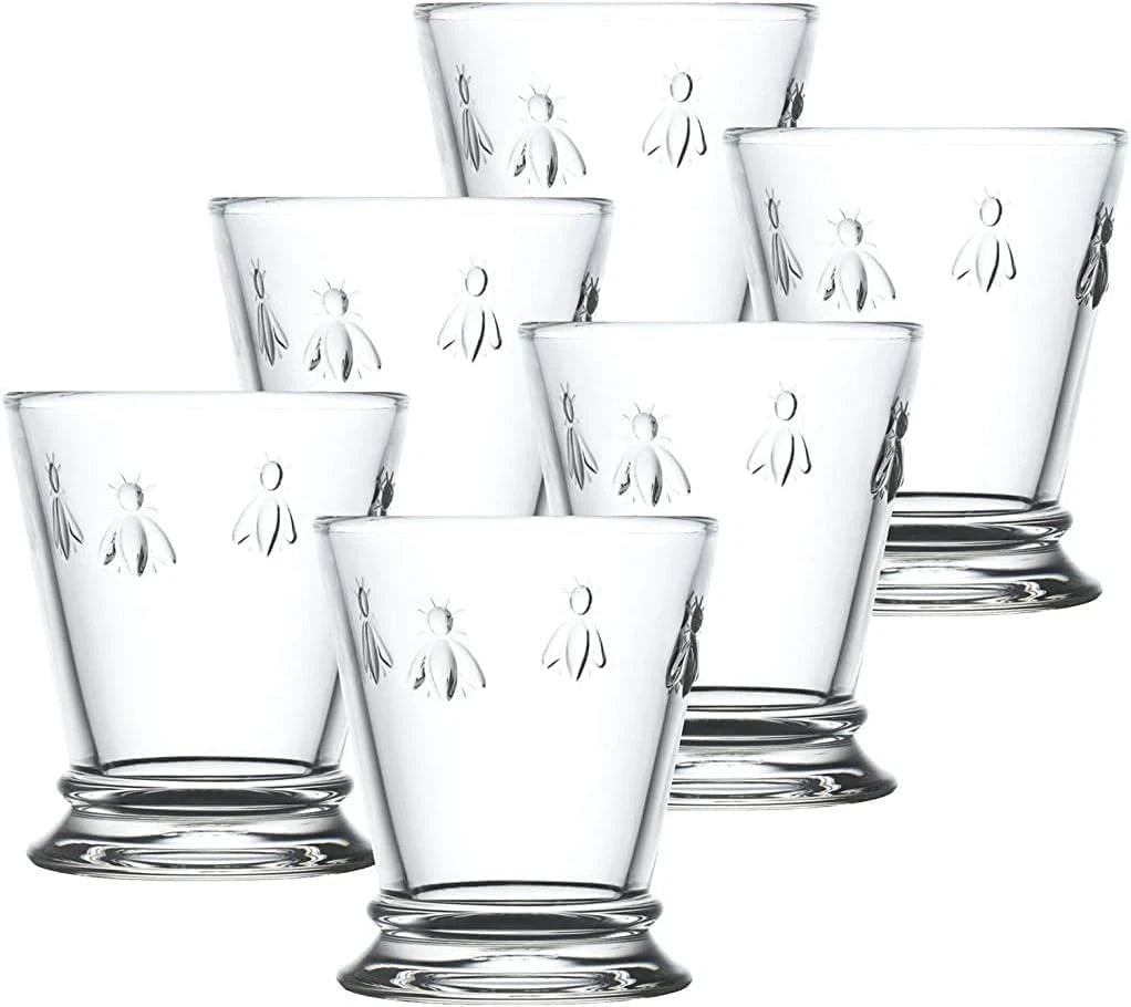 La Rochere Napoleon Bee 9oz Drinking Glasses - Set of 6 Glassware Tumblers | eBay