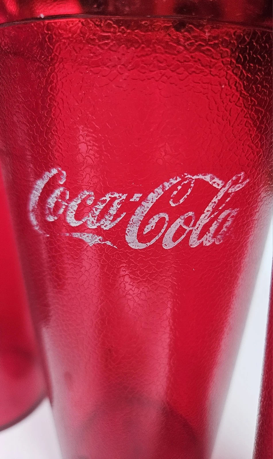 Coca-Cola Coke Ruby Red Plastic Tumblers Set of 6 - 20oz Cups Restaurant READ | eBay