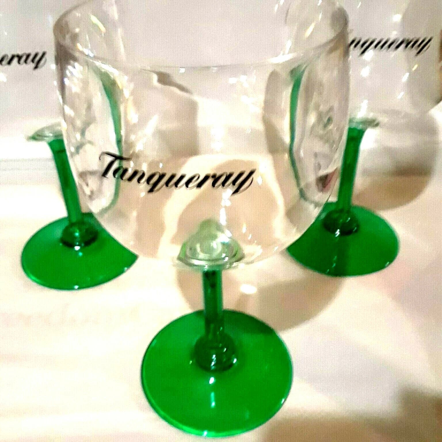 COPA GOBLET TANGUERAY HARD ACRYLIC Gin Cocktail Wine Set of 6 New Green | eBay