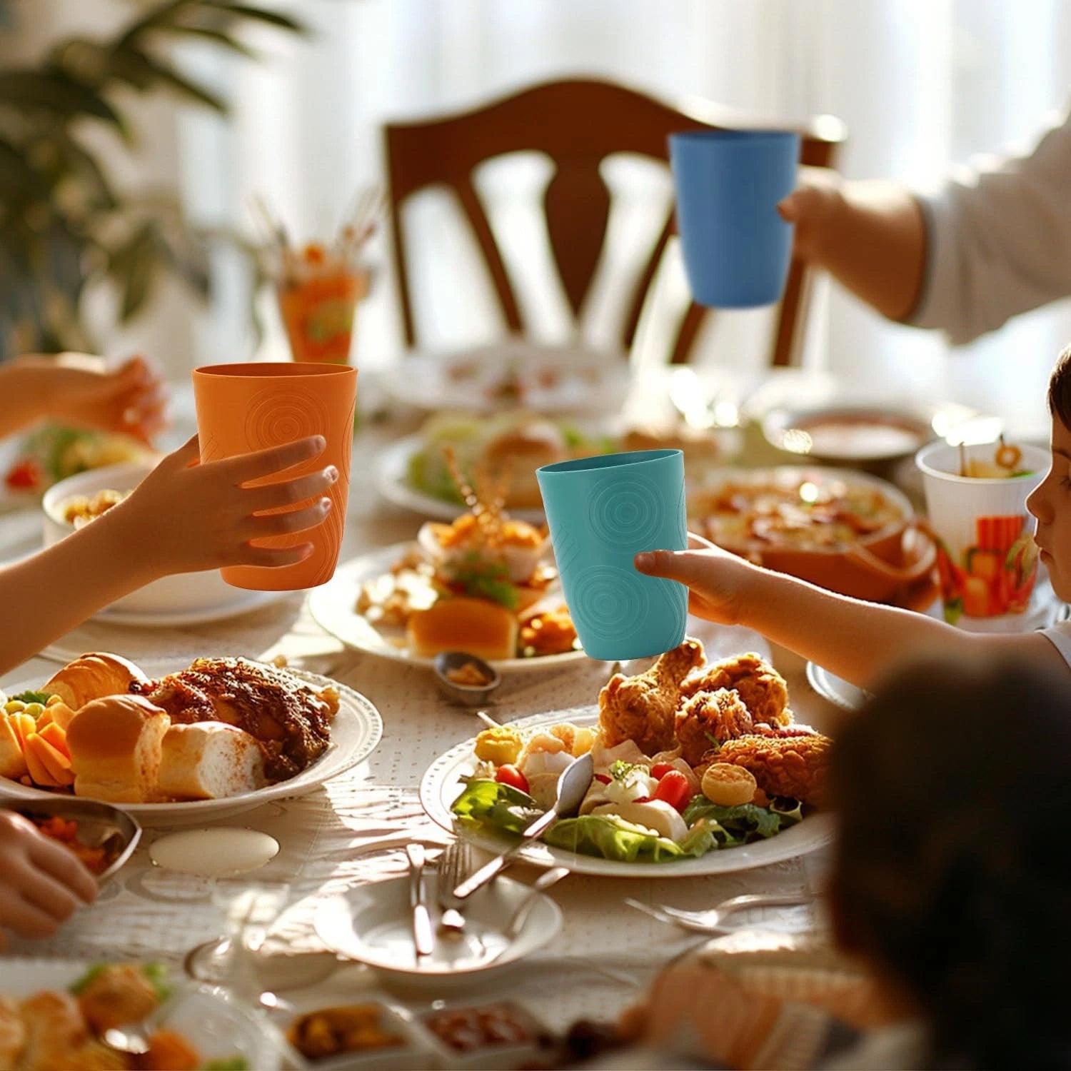 12 oz Wheat Straw Cups Set of 6, Alternatives to Plastic Cups Reusable, Unbre... | eBay