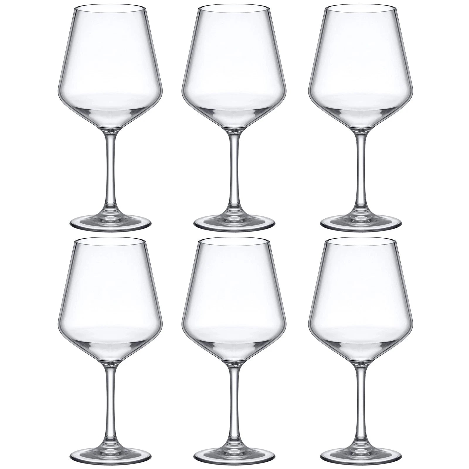 Abby Sasha Unbreakable Tritan Wine Glasses 14oz, BPA-Free, Reusable, Set of 6 | eBay