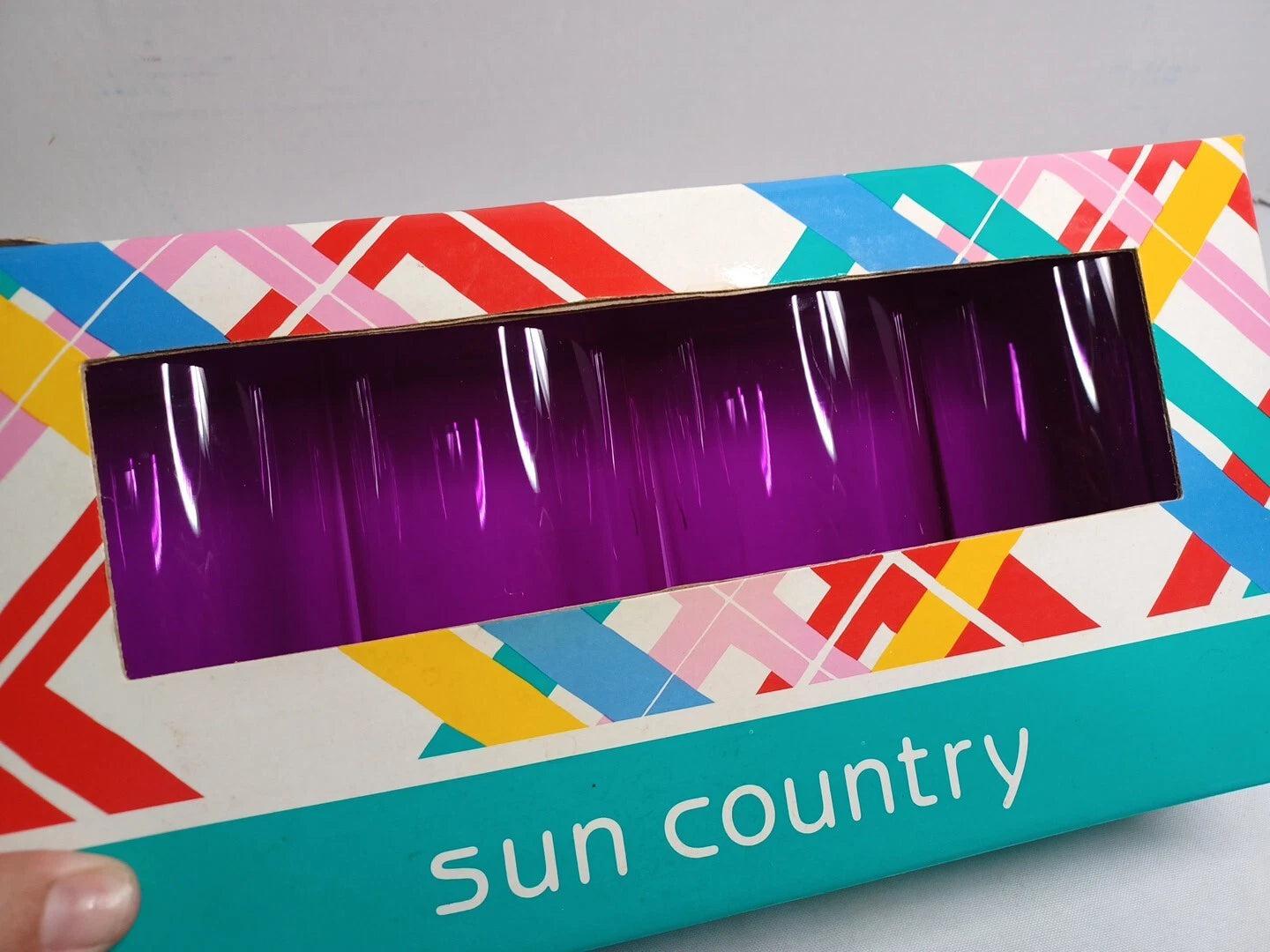 4 Vtg Sun Country Heavy Base Highball 19oz Acrylic Drink Glasses High Ball Boxed | eBay