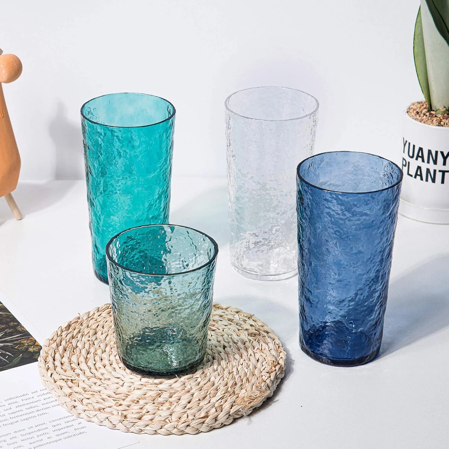 KX-WARE 18-ounce Acrylic Highball Glasses Plastic 6 Count (Pack of 1), Blue | eBay