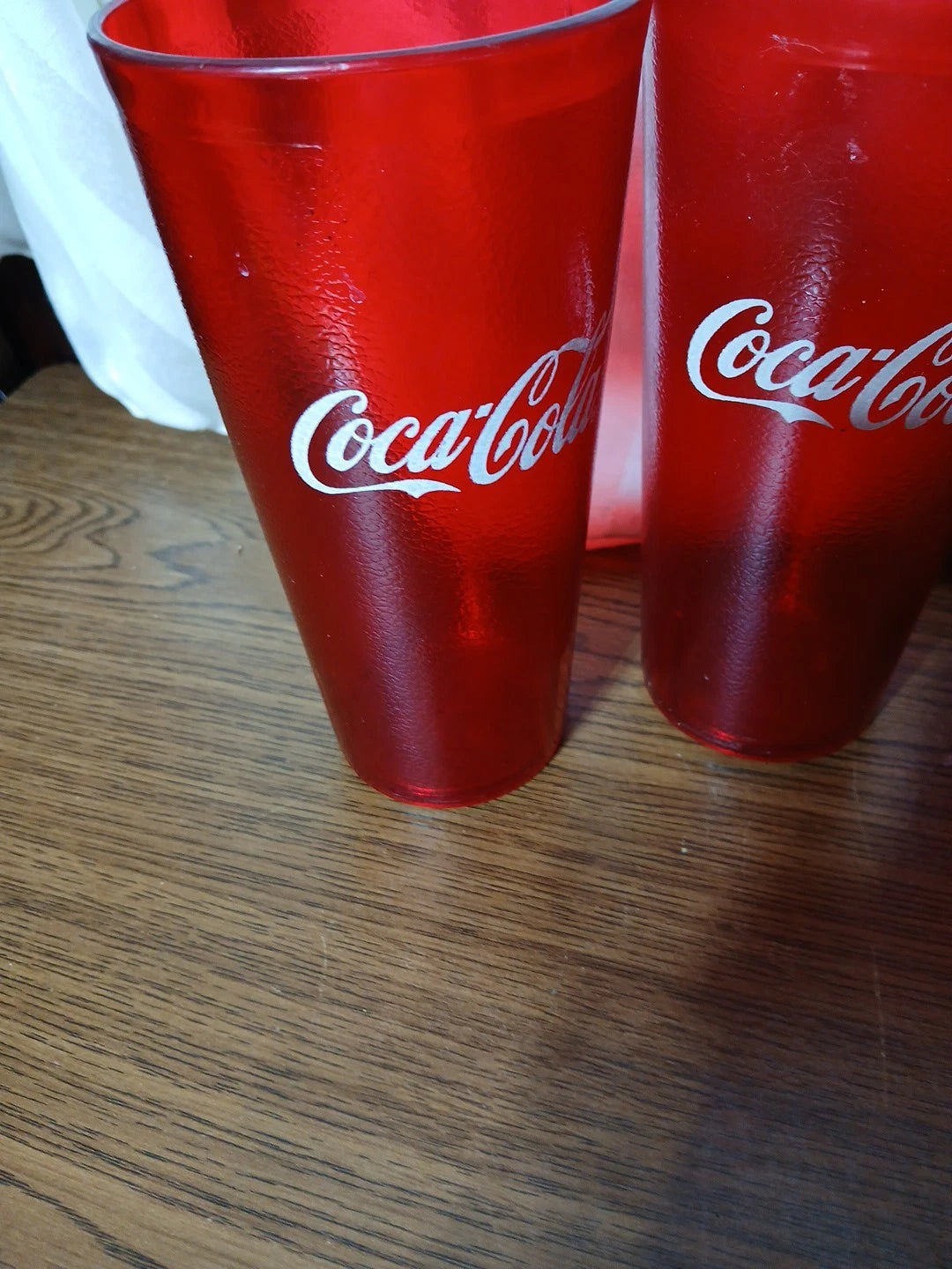 COKE Coca Cola Restaurant Red Plastic Tumblers Set Of 6 Cups New Unused | eBay