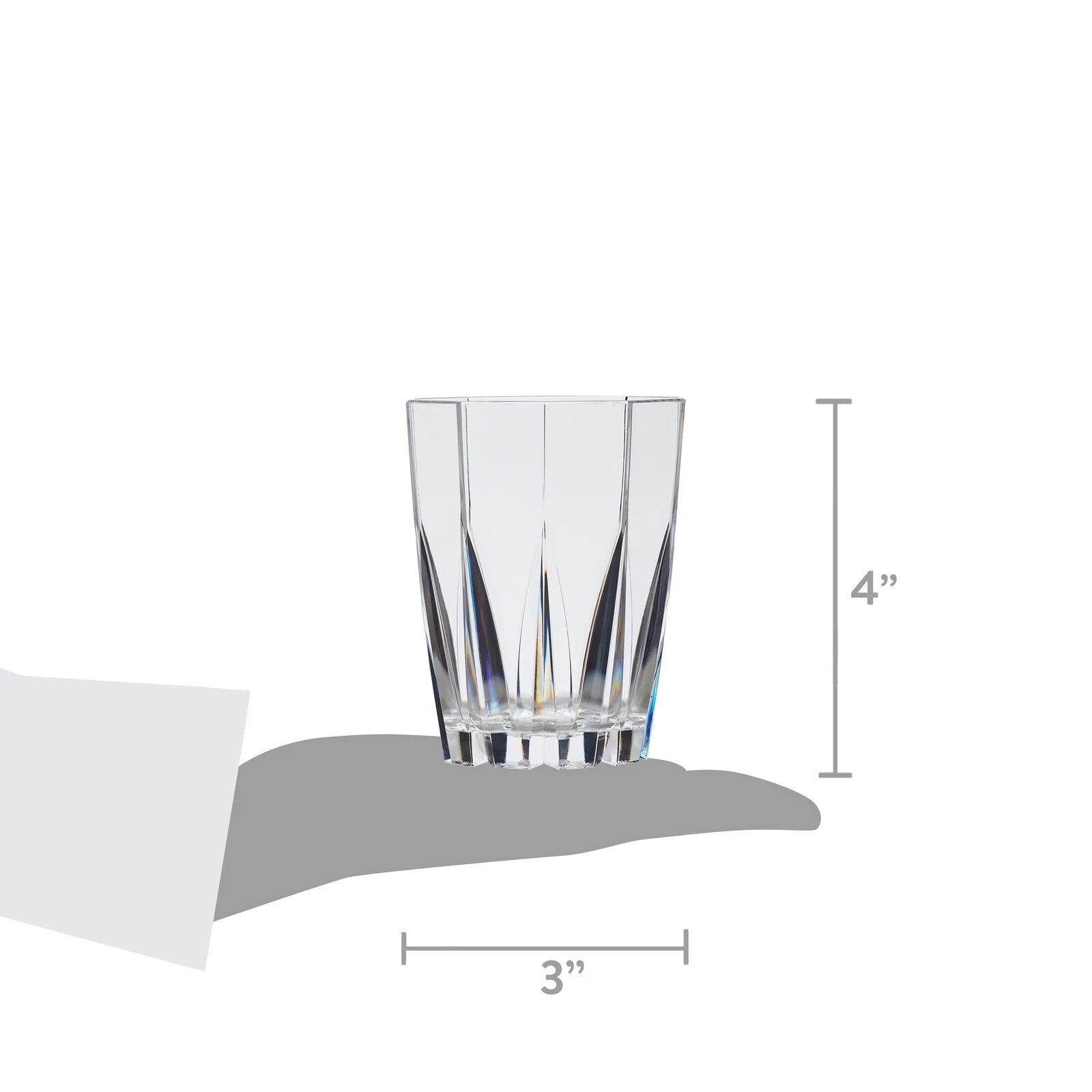 24-Ounce Clear Stackable Tumblers Set of 12 Drinkware Acrylic Dishwasher Safe | eBay
