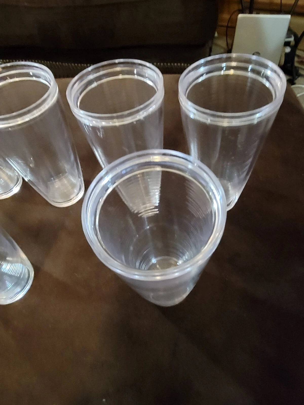 6 Double Wall Insulated Tumblers 16 Oz 7 1/4" Tall Plastic Glasses | eBay