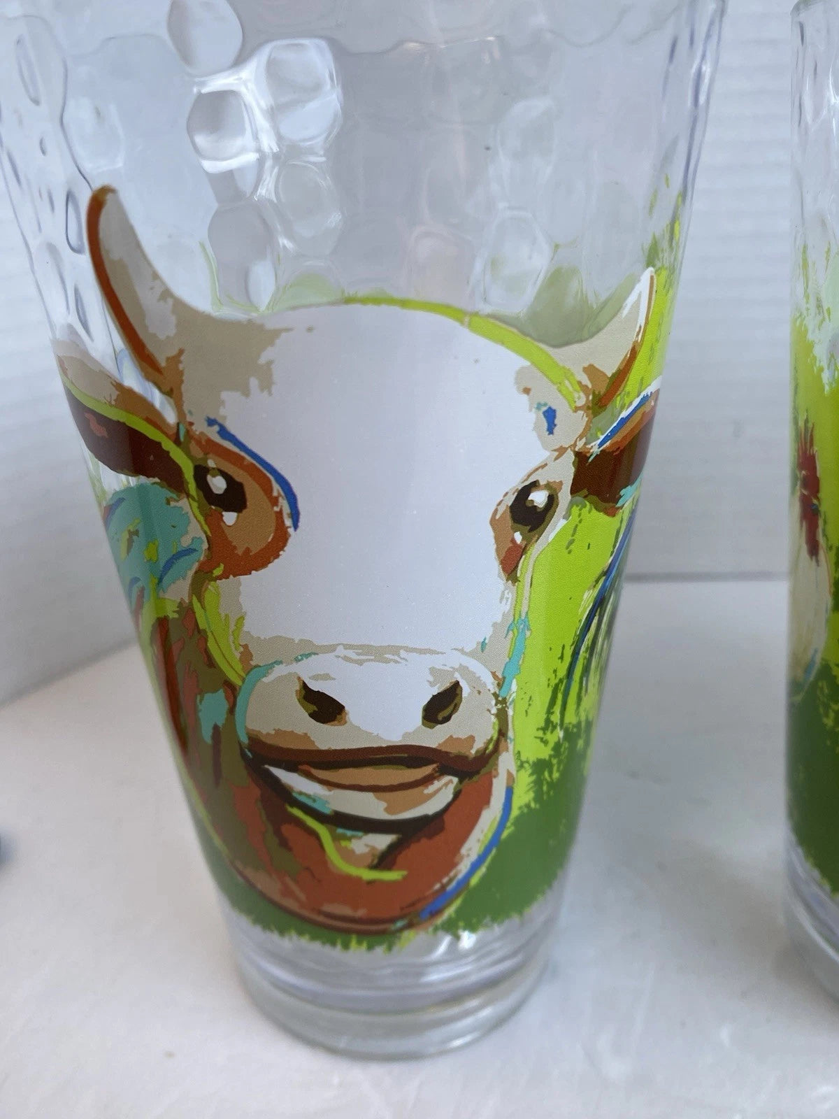 4 Farm Animal Plastic Glasses 6 1/2 Inches Tall | eBay