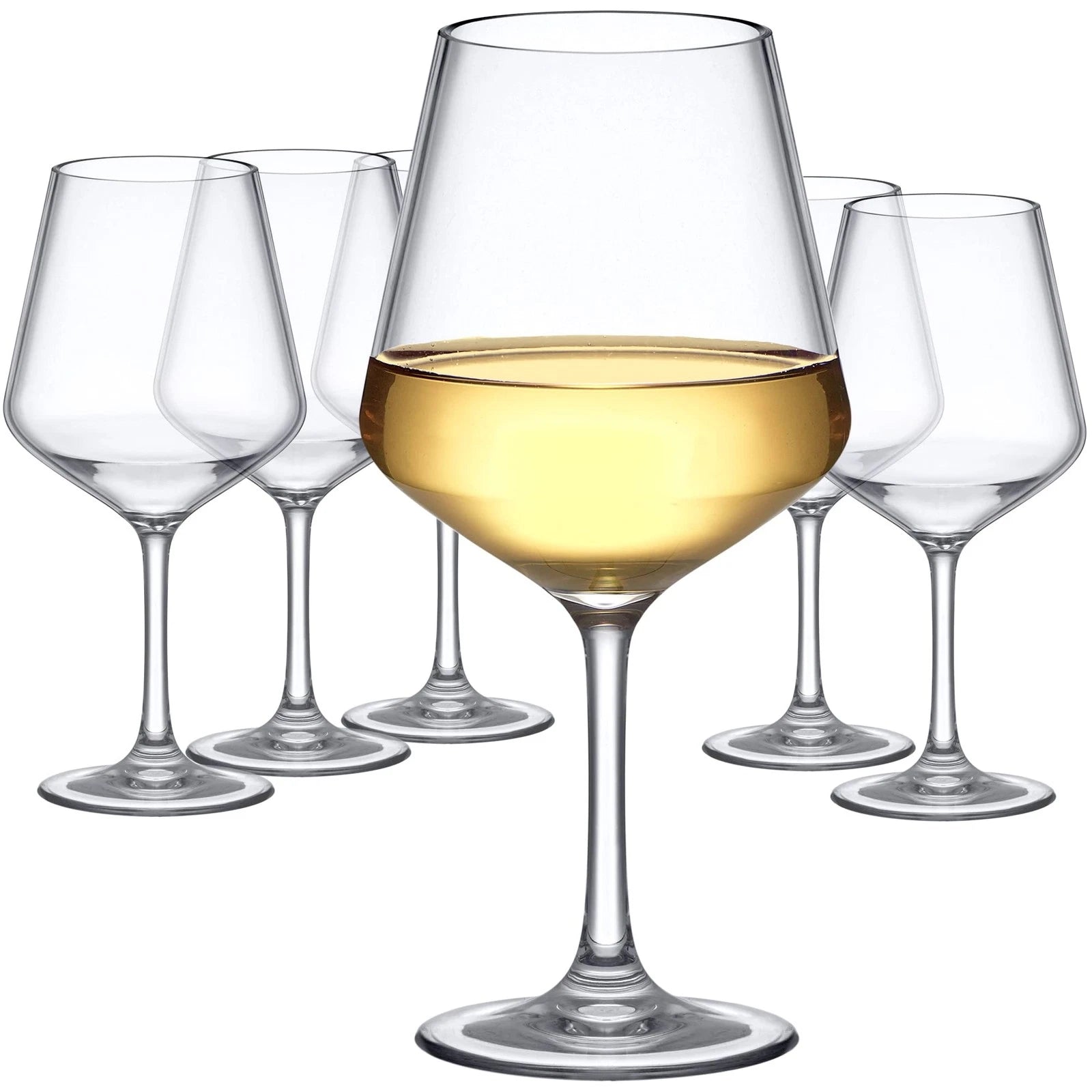 Abby Sasha Unbreakable Tritan Wine Glasses 14oz, BPA-Free, Reusable, Set of 6 | eBay