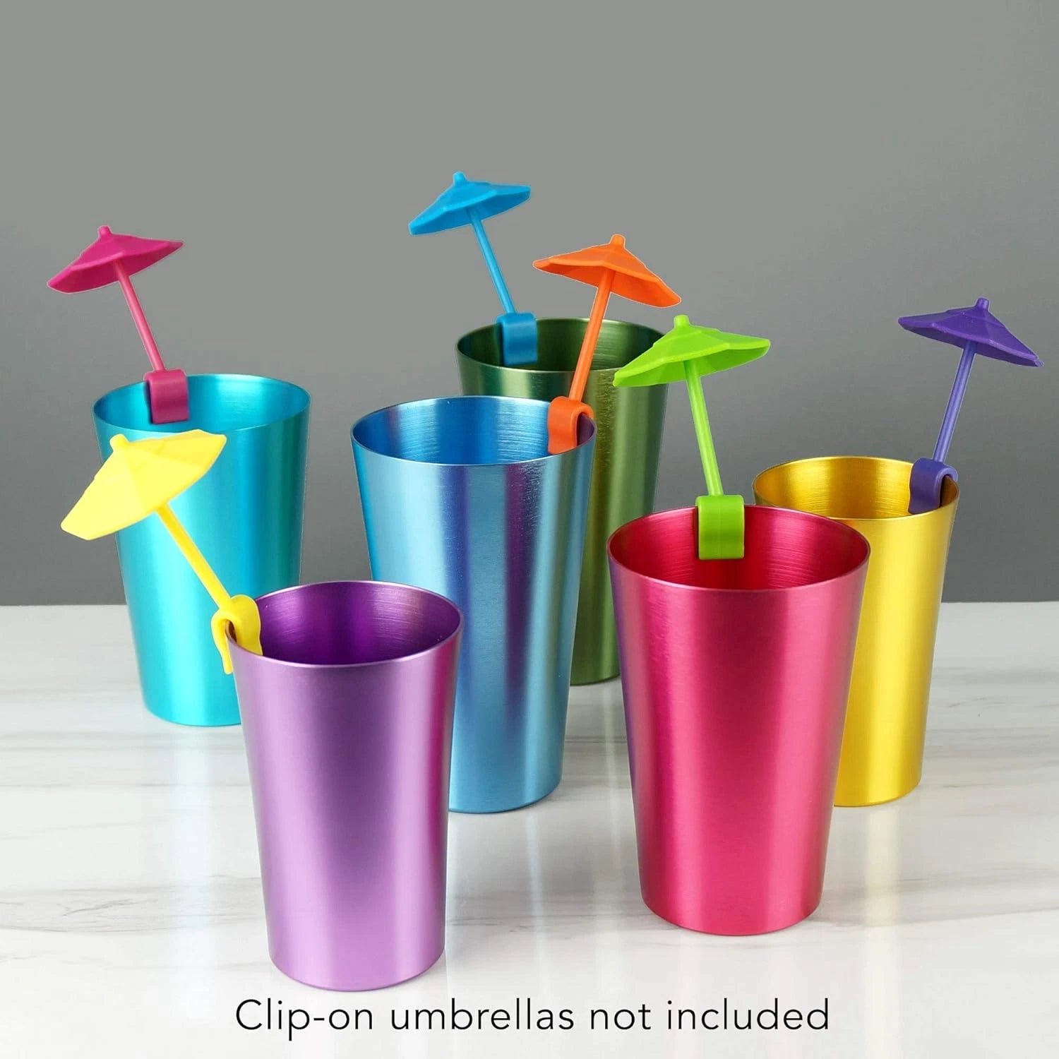 Aluminum Water Tumblers Set of 6 Different Color for Children Adults Travelling | eBay