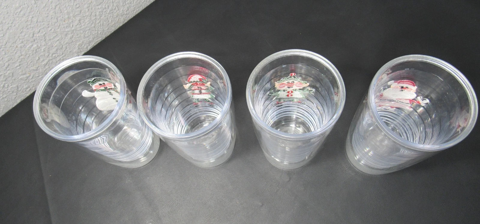 Christmas Tervis Tumblers 16 oz Embroidered Designs Santa Elf Snowman LOT OF 4 | eBay