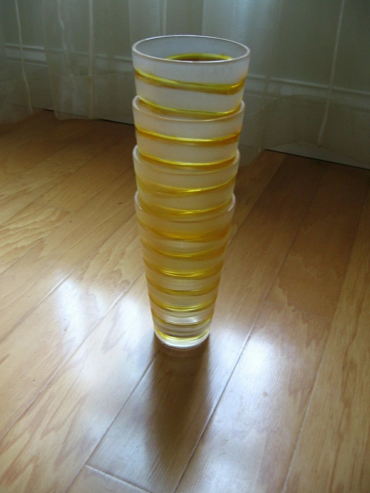 Acrylic Tumbler Drinking Glass Lot of 4 Frosted w/ Horizontal Lines 16 oz Taiwan | eBay