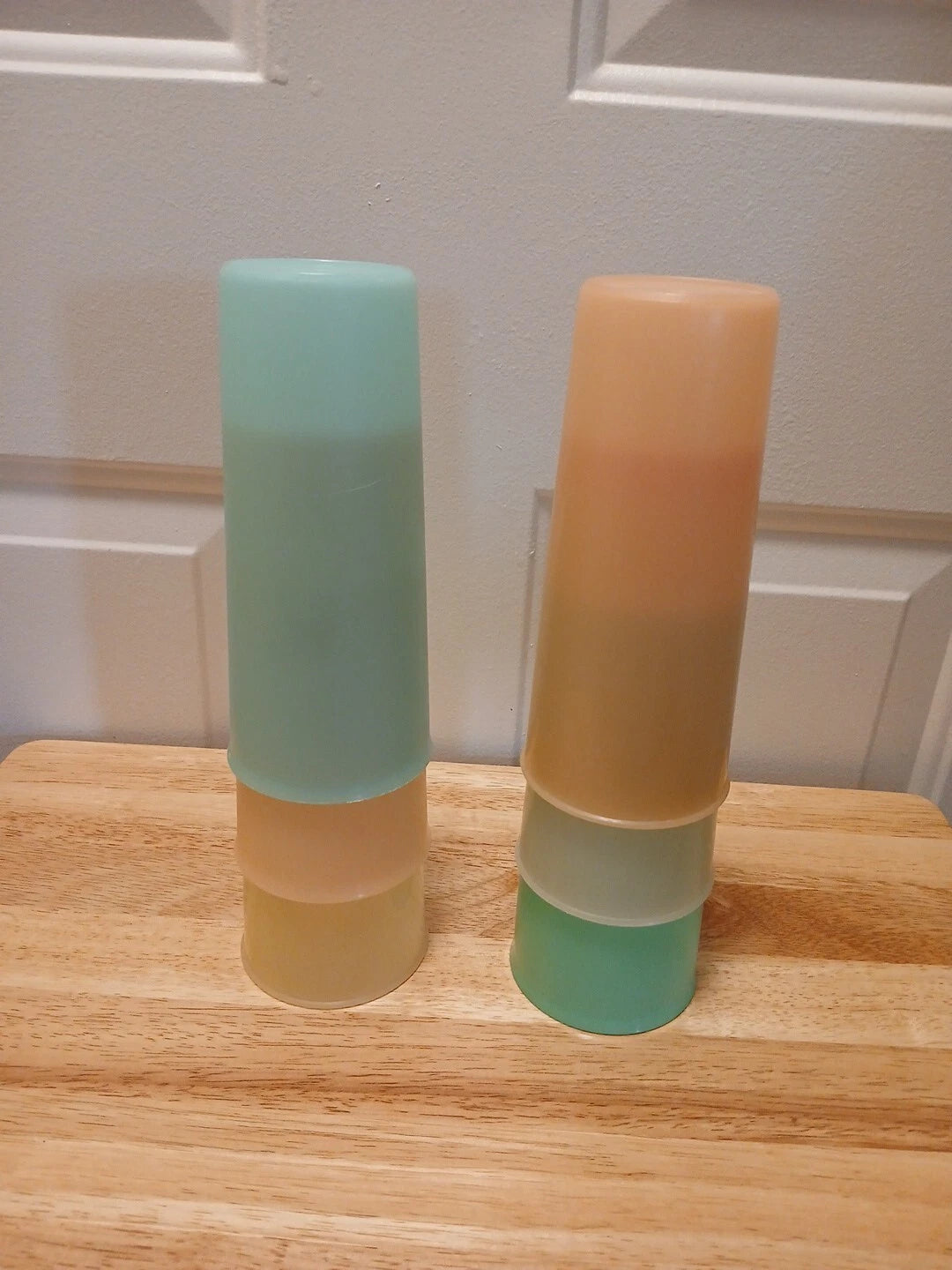 Tupperware Tall Drinking Cups Vintage 107 Pastel Tumblers Set Of 6 | eBay