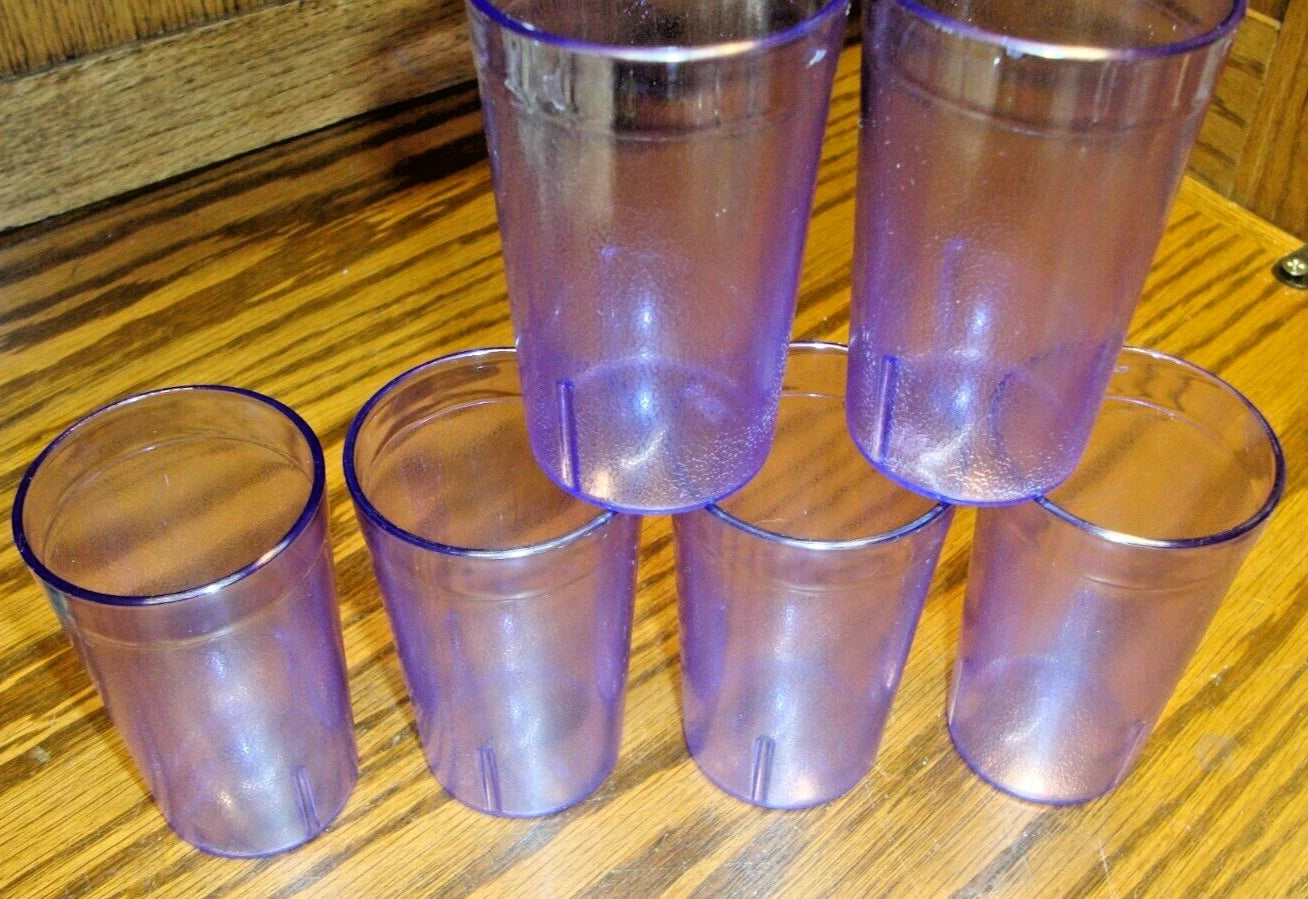 Set 6) Restaurant Tumbler 5oz Juice Beverage Cups Stackable~Break-Resistant 849 | eBay
