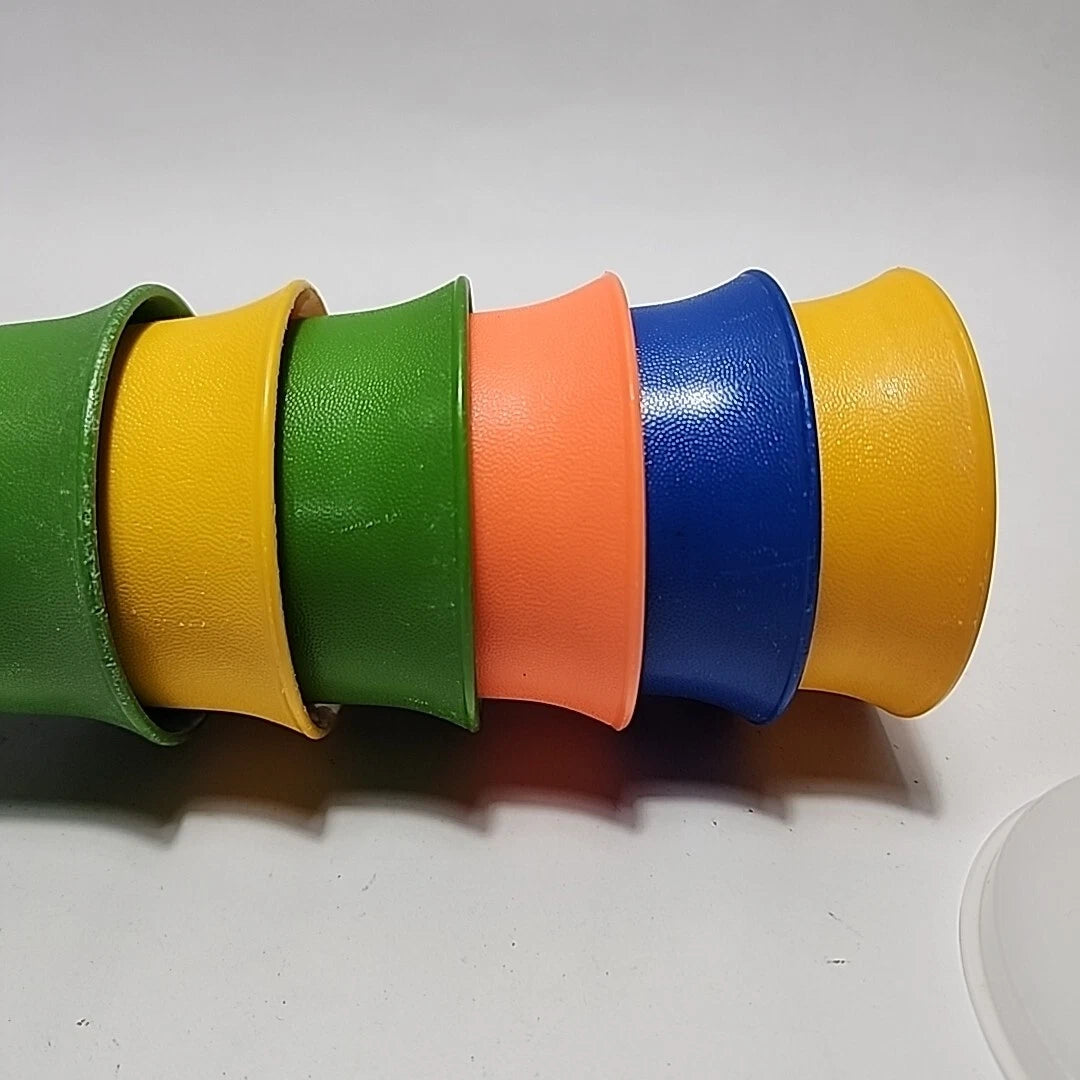 Set Of 6 Vintage Tupperware Bell Tumblers Kids Small Juice Cups #109 + 2 Covers | eBay