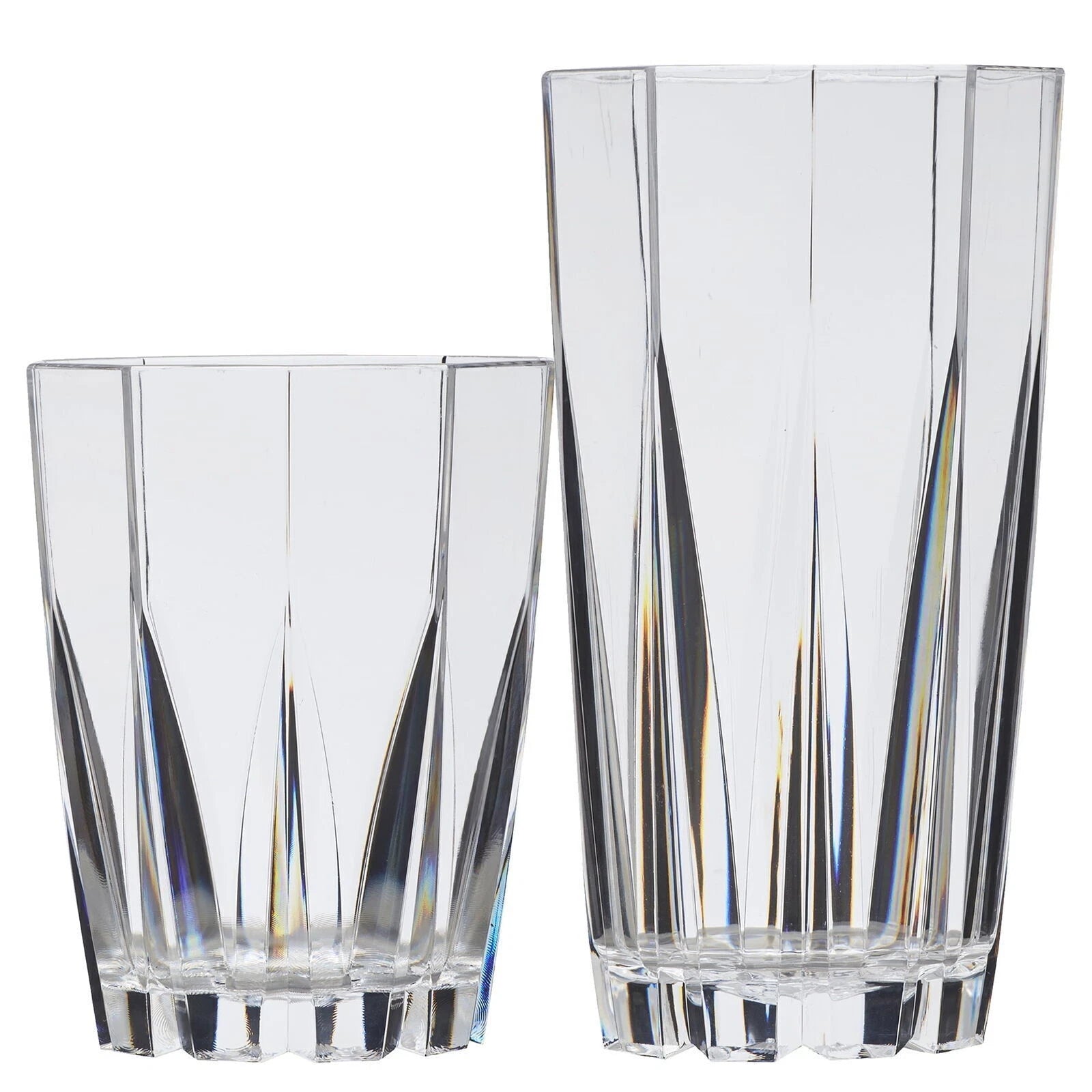 24-Ounce Clear Stackable Tumblers Set of 12 Drinkware Dishwasher Safe BPA-Free | eBay
