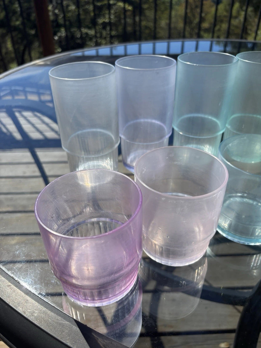 Vtg Tupperware Tumbler Cup Preludio Acrylic 6- 10 oz 6- 14 Oz Multi Color Set 12 | eBay
