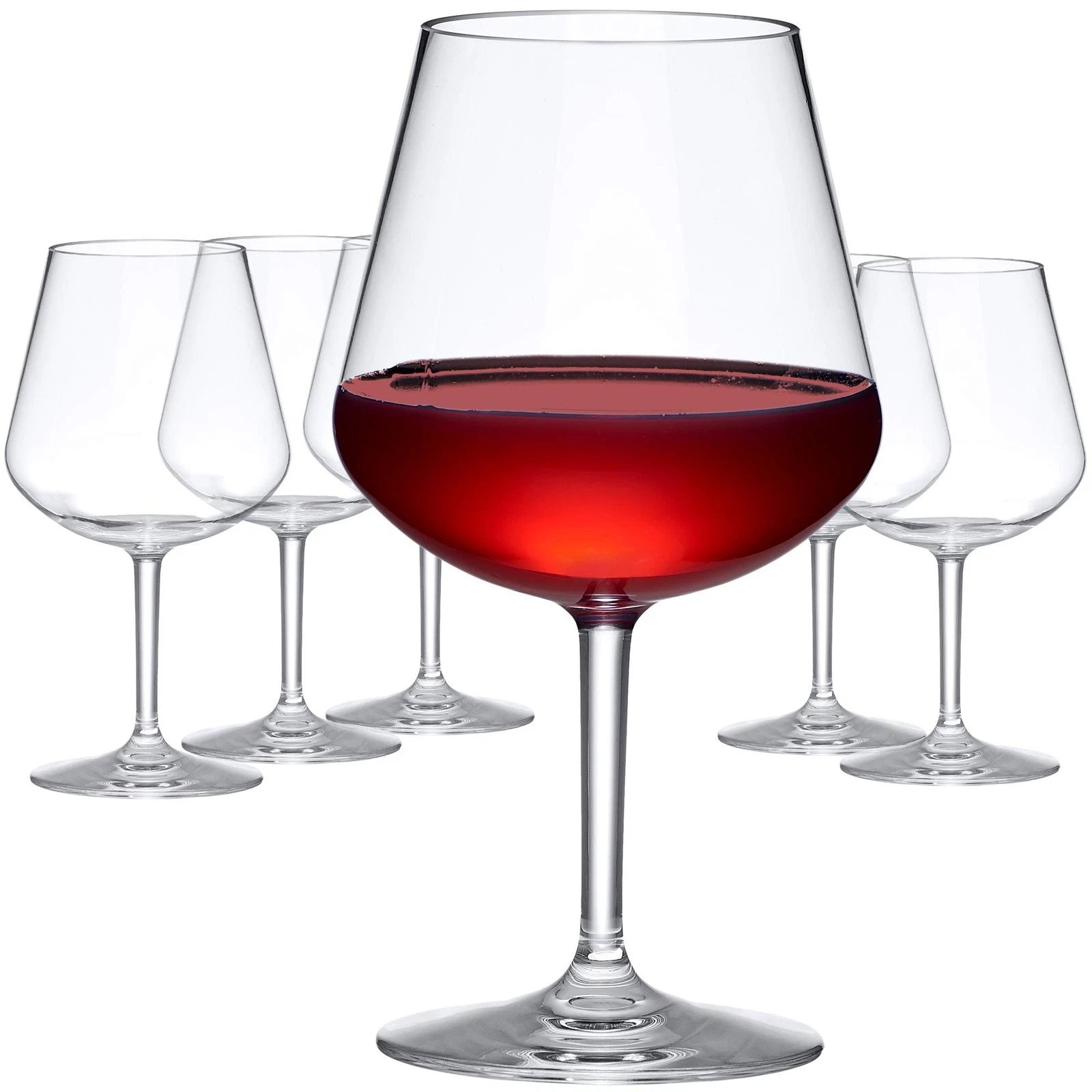 20oz Unbreakable Abby-Sienna Tritan Wine Glasses Set of 6, BPA-Free, Dishwash... | eBay